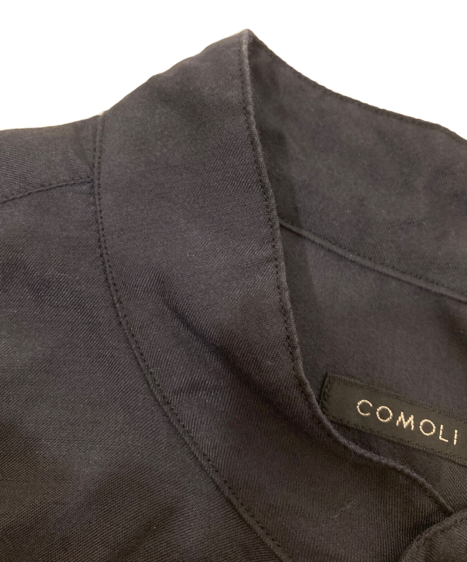 中古・古着通販】COMOLI (コモリ) 23SS WOOL SILK PULLOVER SHIRT