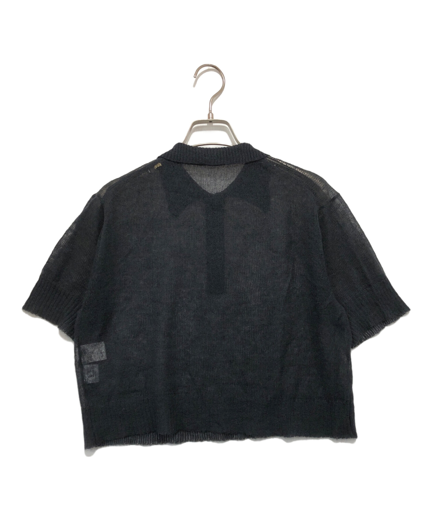 中古・古着通販】RIM.ARK (リムアーク) Mohair polo knit ブラック