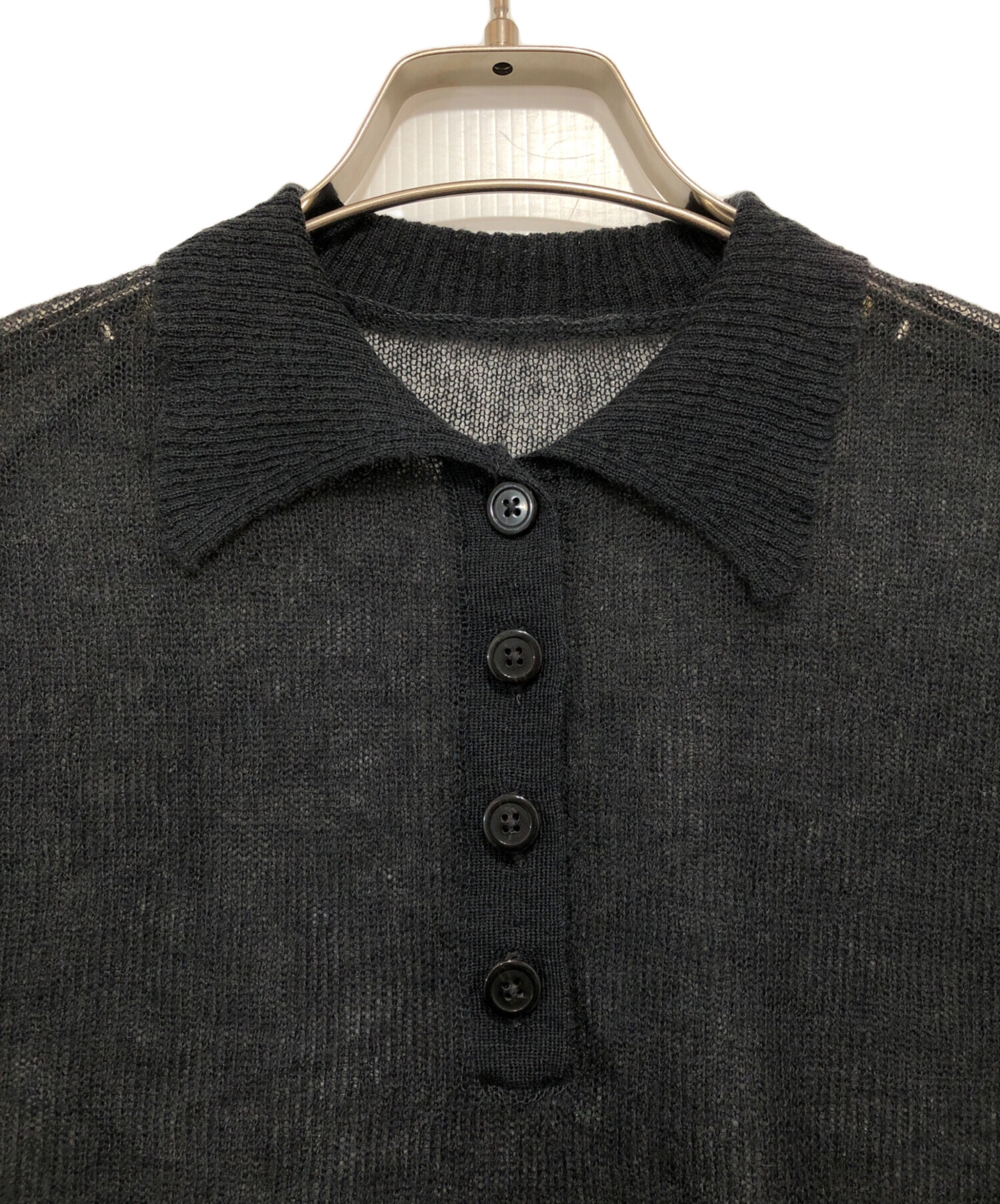 新品　タグ付き　RIM.ARK stylish polo knit RIM.ARK(リムアーク)｜Stylish polo knit/ニット/ブラック の通販