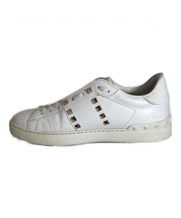 VALENTINO ホワイトスニーカー 中古・古着通販】VALENTINO (ヴァレンティノ) スタッズスニーカー