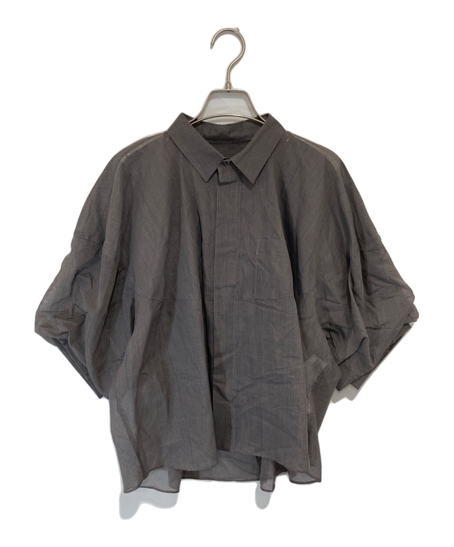 中古・古着通販】sacai (サカイ) 24SS Chalk Stripe Glencheck Shirt
