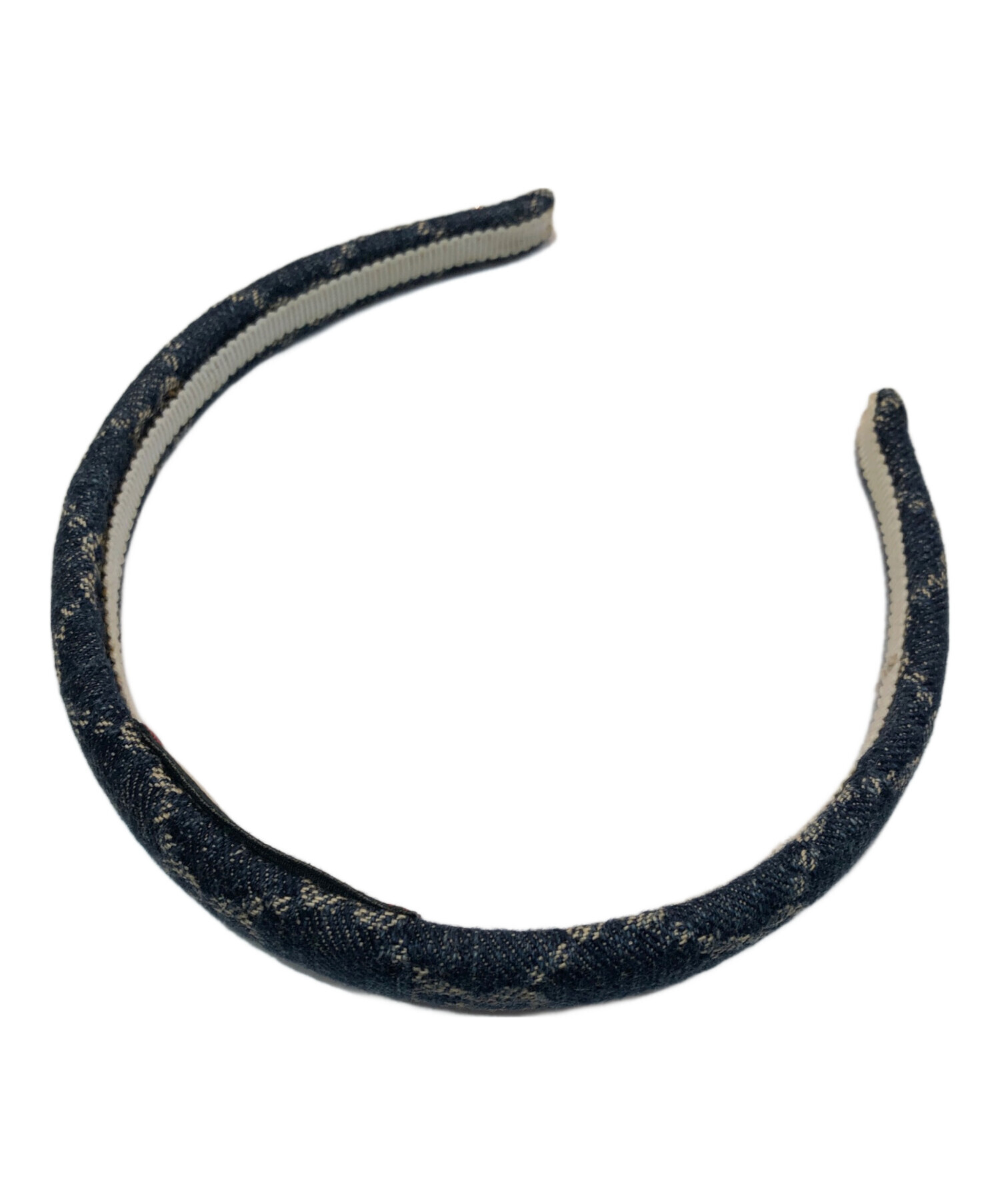 GUCCI ロゴ入り デニムカチューシャ GUCCI - GUCCI デニムカチューシャ 6/15までの通販 by えむs shop