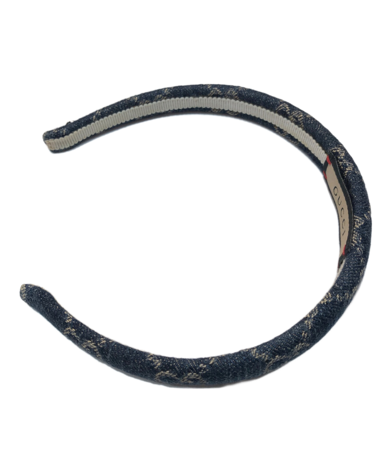 中古・古着通販】GUCCI (グッチ) GG柄 デニムカチューシャ インディゴ