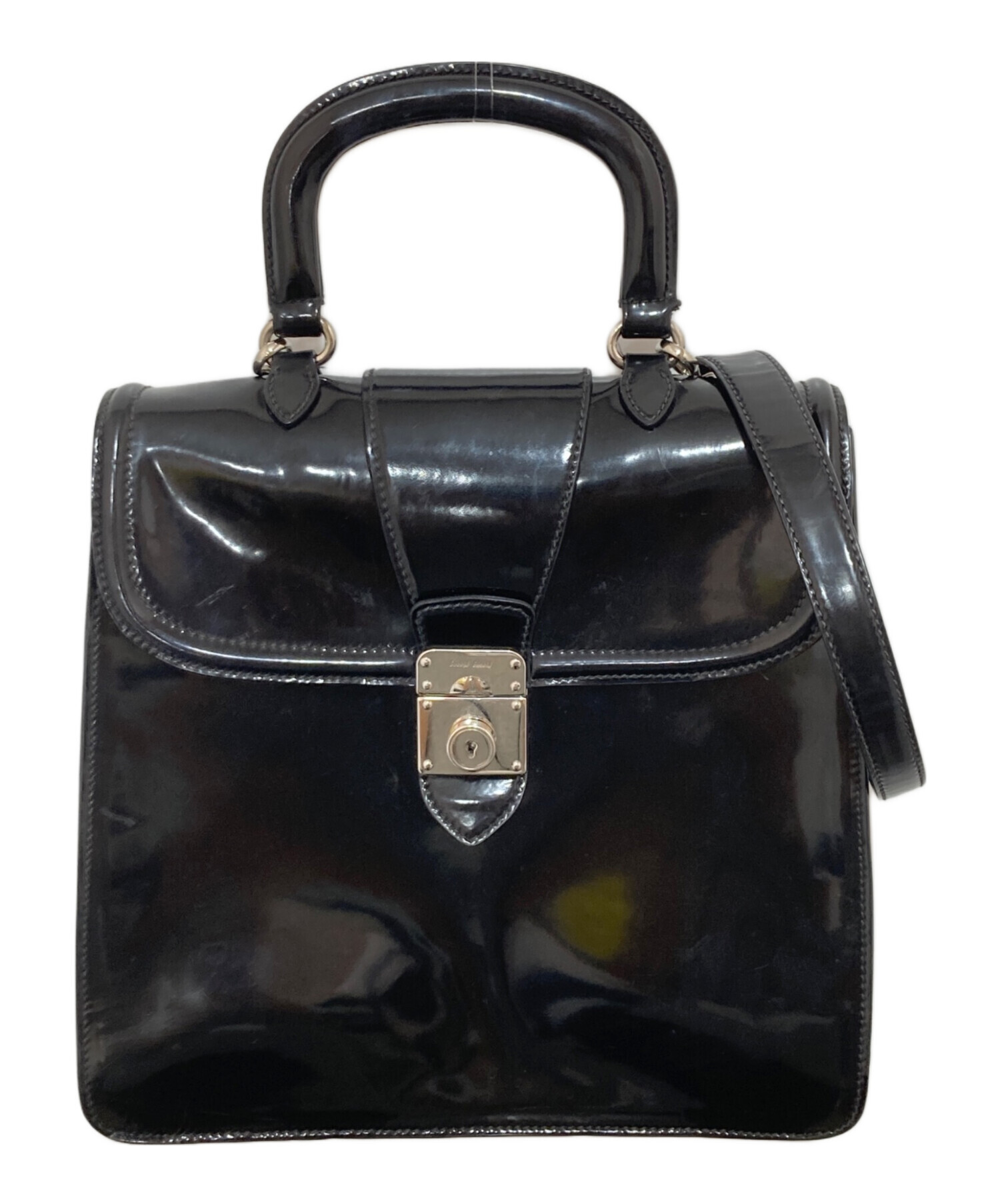 中古・古着通販】MIU MIU (ミュウミュウ) 2WAYパテントバッグ 5BA005 