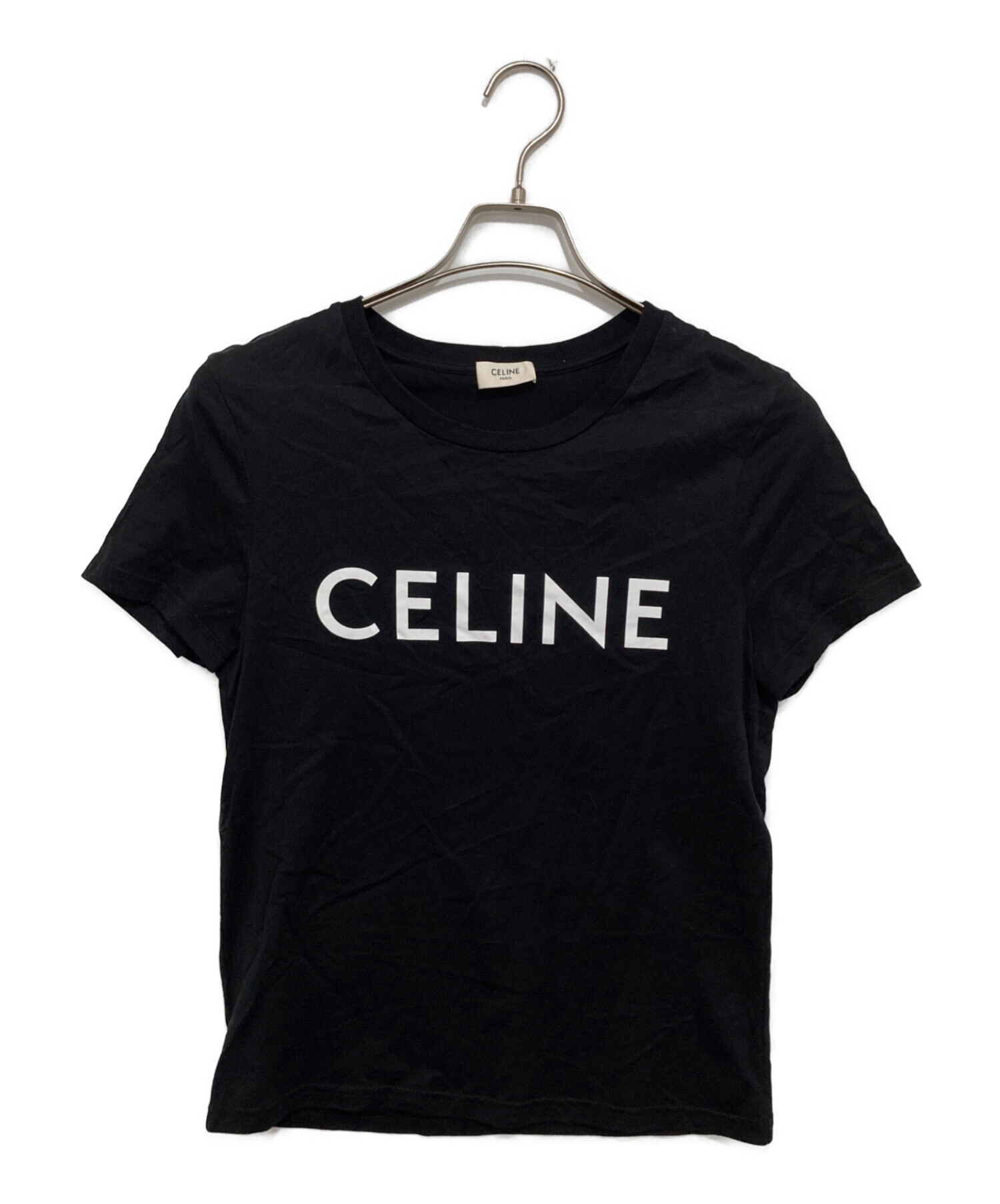 中古・古着通販】CELINE (セリーヌ) ロゴTシャツ ブラック サイズ:M