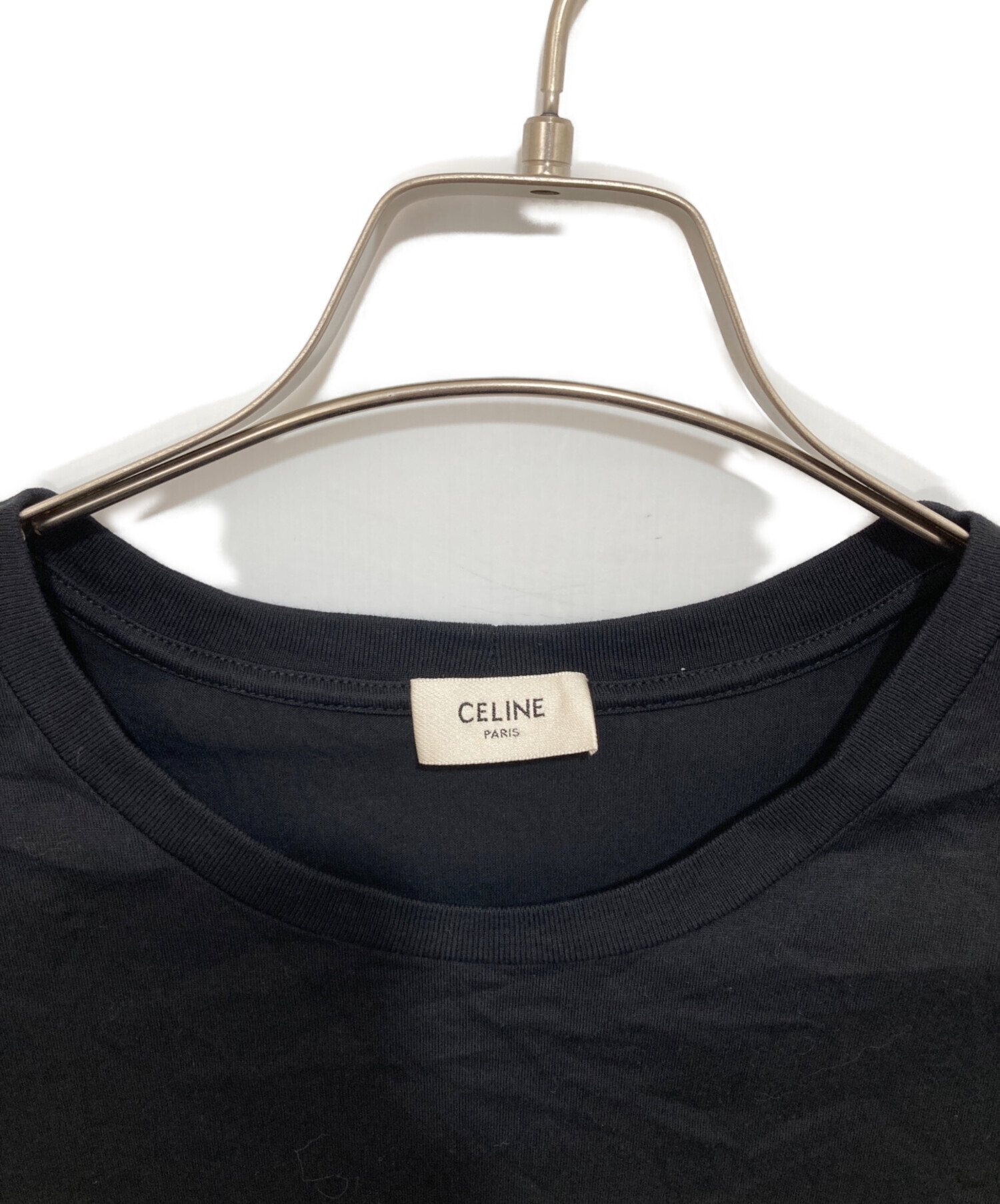 中古・古着通販】CELINE (セリーヌ) ロゴTシャツ ブラック サイズ:M