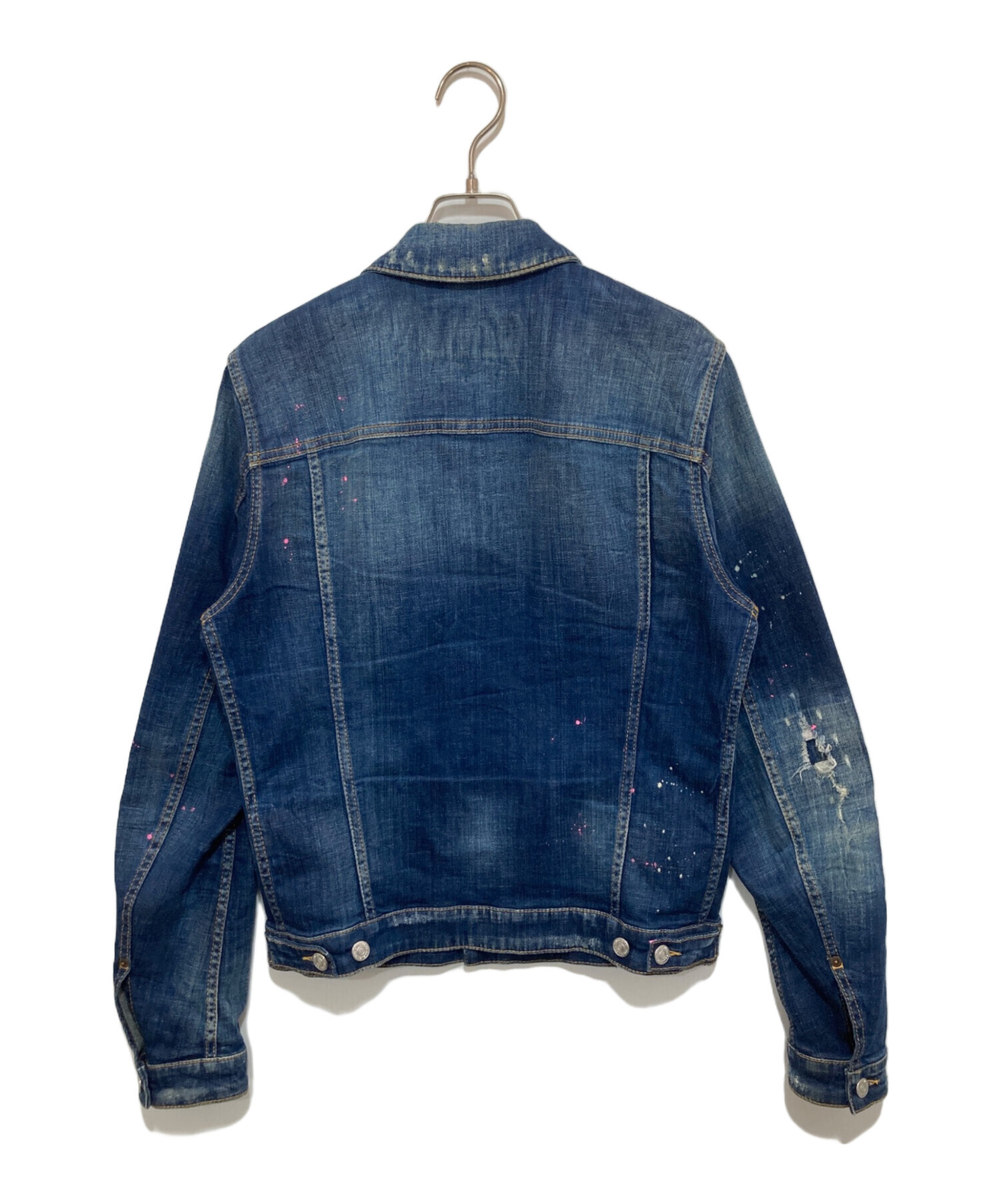 DSQUARED2 ダメージ加工 デニムジャケット 46 【公式通販】