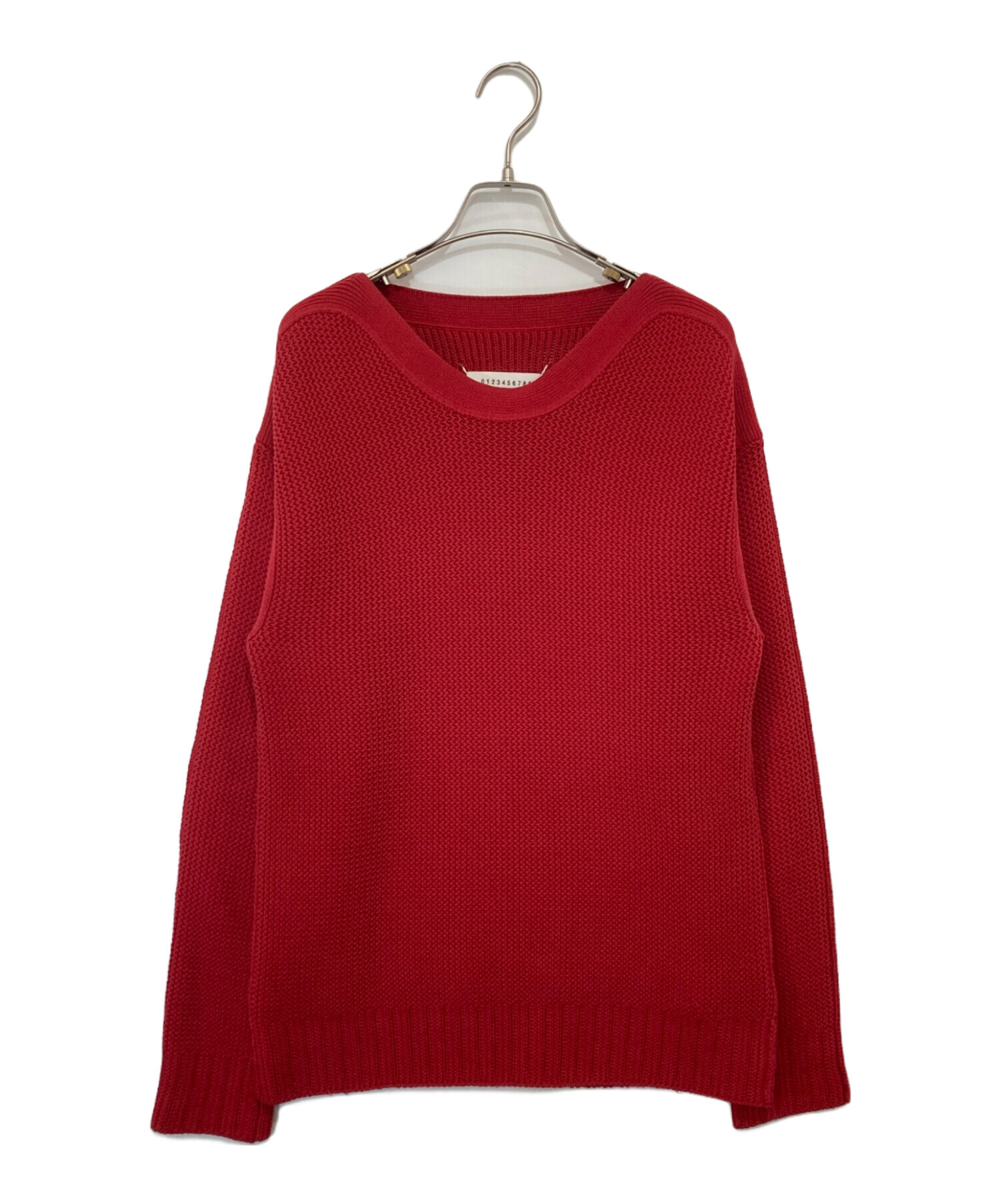 【Maison Margiela】メゾンマルジェラ　ニット 赤 S 中古・古着通販】Maison Margiela (メゾンマルジェラ) ラウンドネック