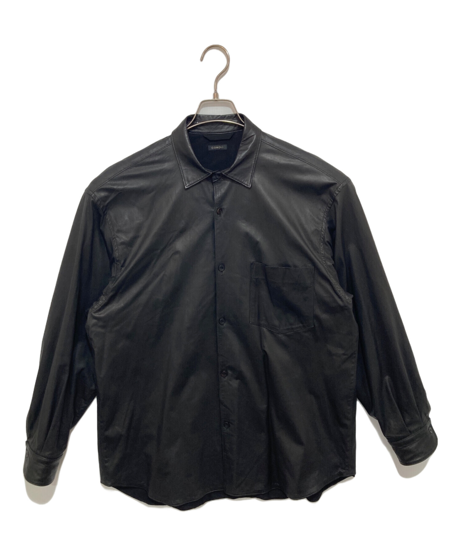 中古・古着通販】COMOLI (コモリ) LEATHER SHIRT ディアスキン レザー