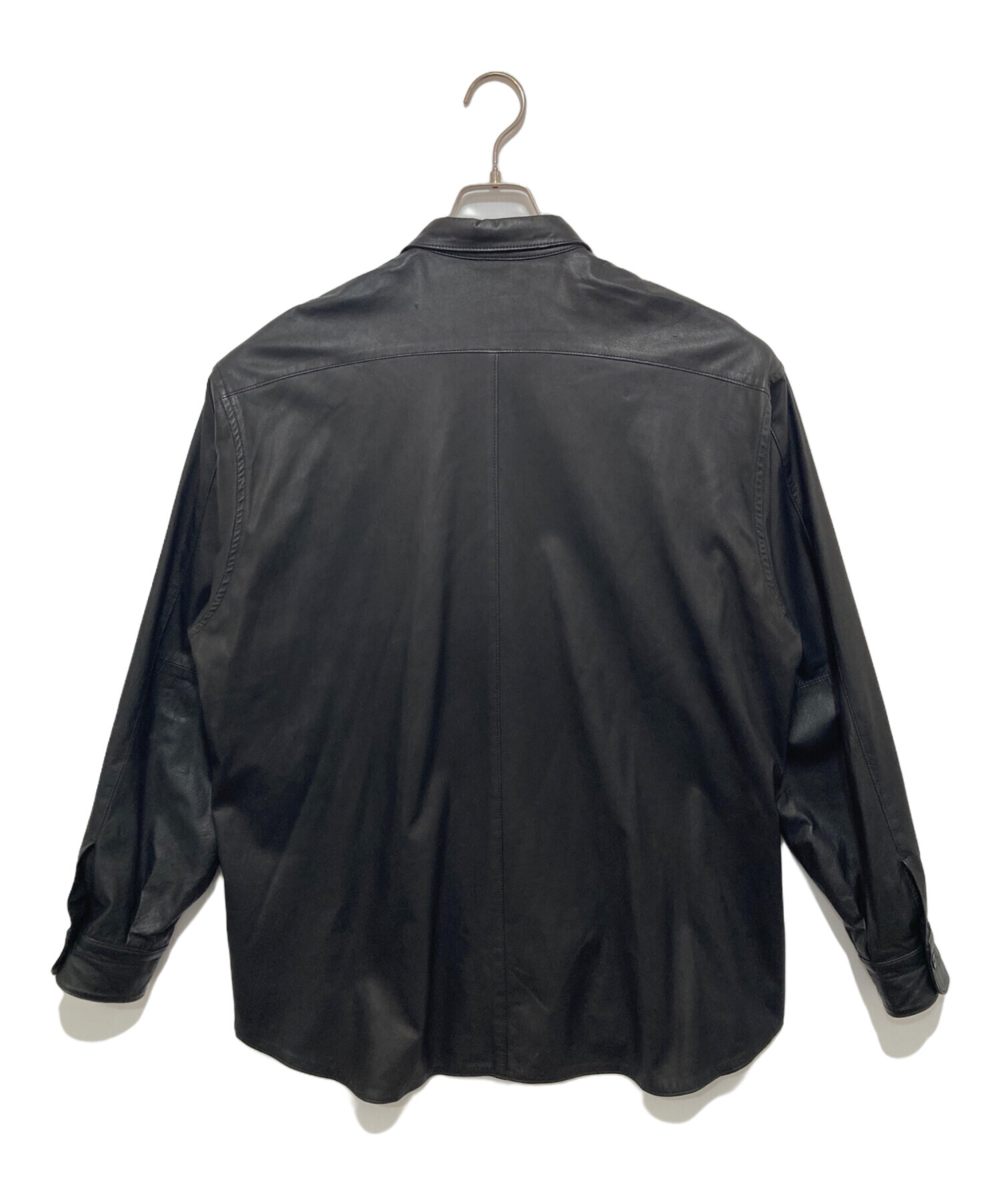 中古・古着通販】COMOLI (コモリ) LEATHER SHIRT ディアスキン レザー