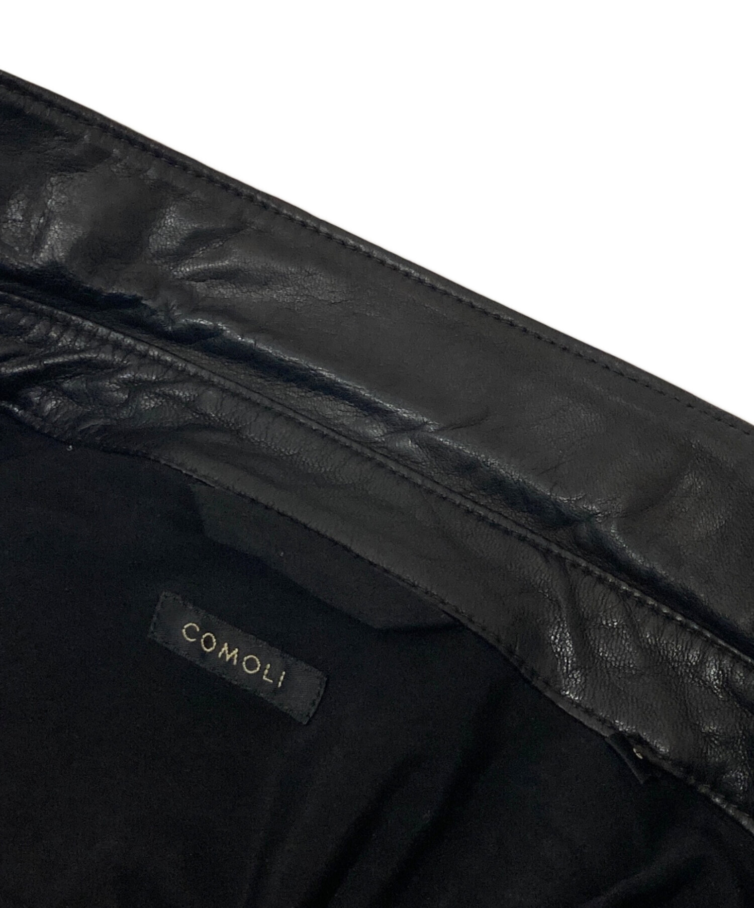 中古・古着通販】COMOLI (コモリ) LEATHER SHIRT ディアスキン レザー