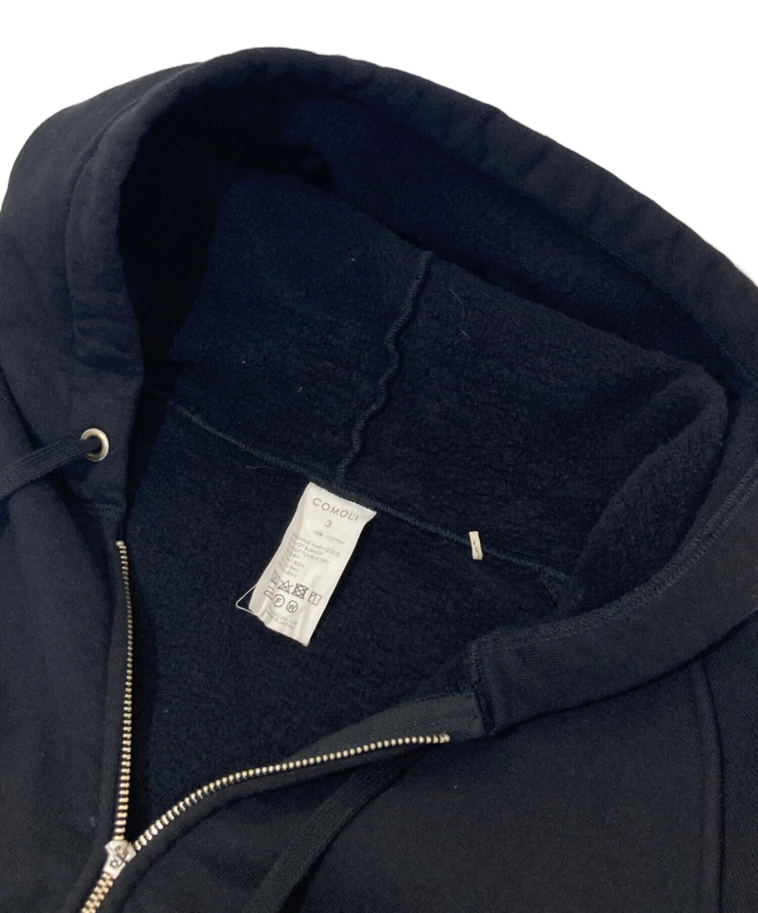 中古・古着通販】COMOLI (コモリ) コットン吊裏毛 ジップパーカー Y03 