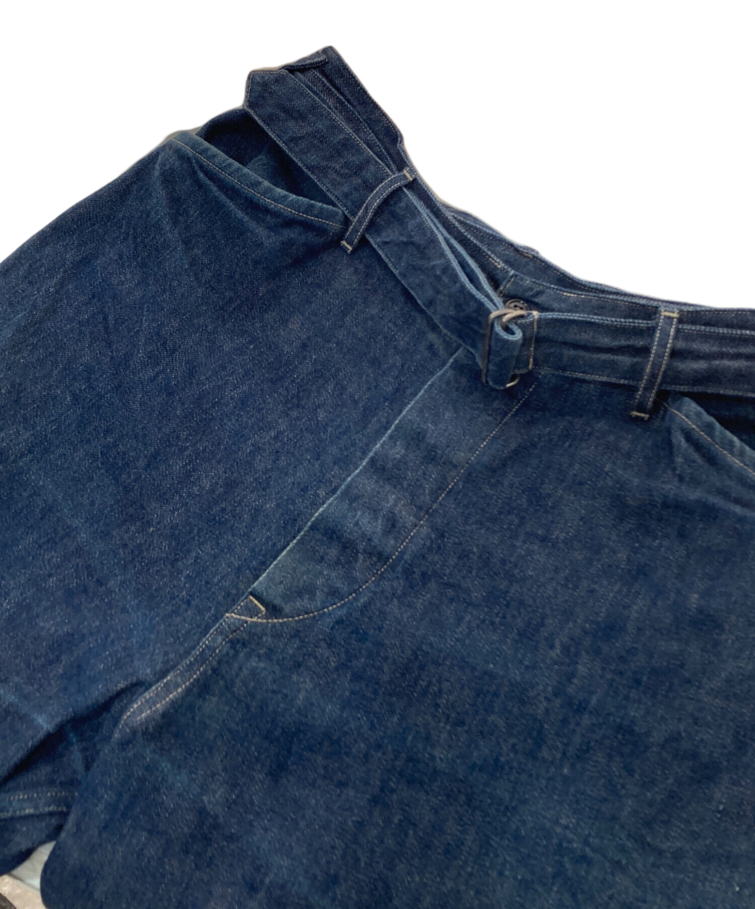 COMOLI ベルテッドデニム ホワイト S03-03012 3 COMOLI ベルテッドデニム ホワイト S03-03012 3 COMOLI ベルテッド