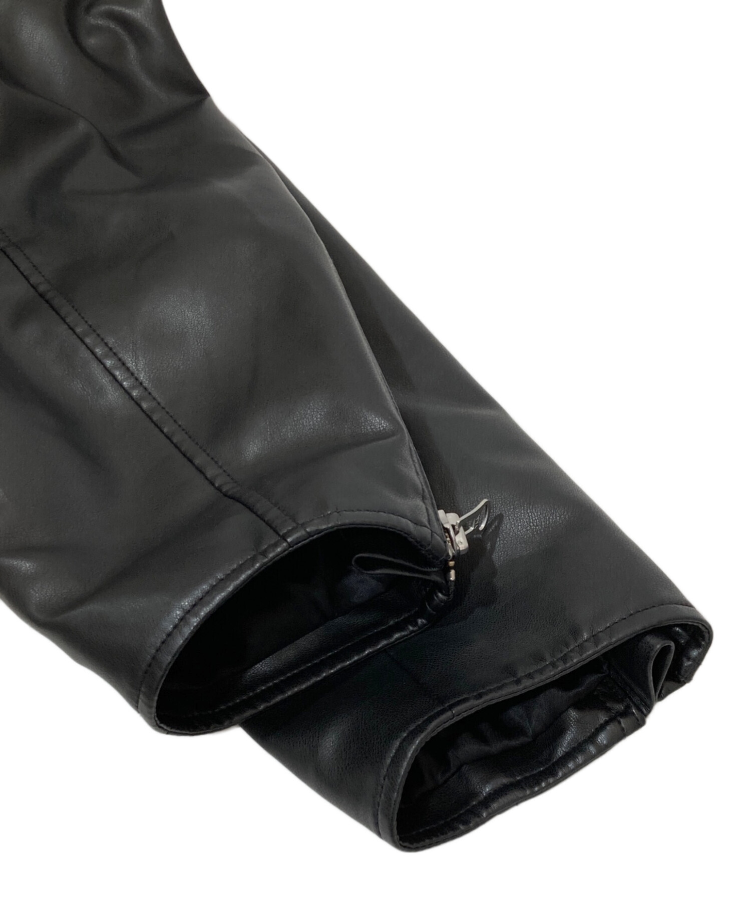 中古・古着通販】LE CIEL BLEU (ルシェルブルー) Faux Leather Biker