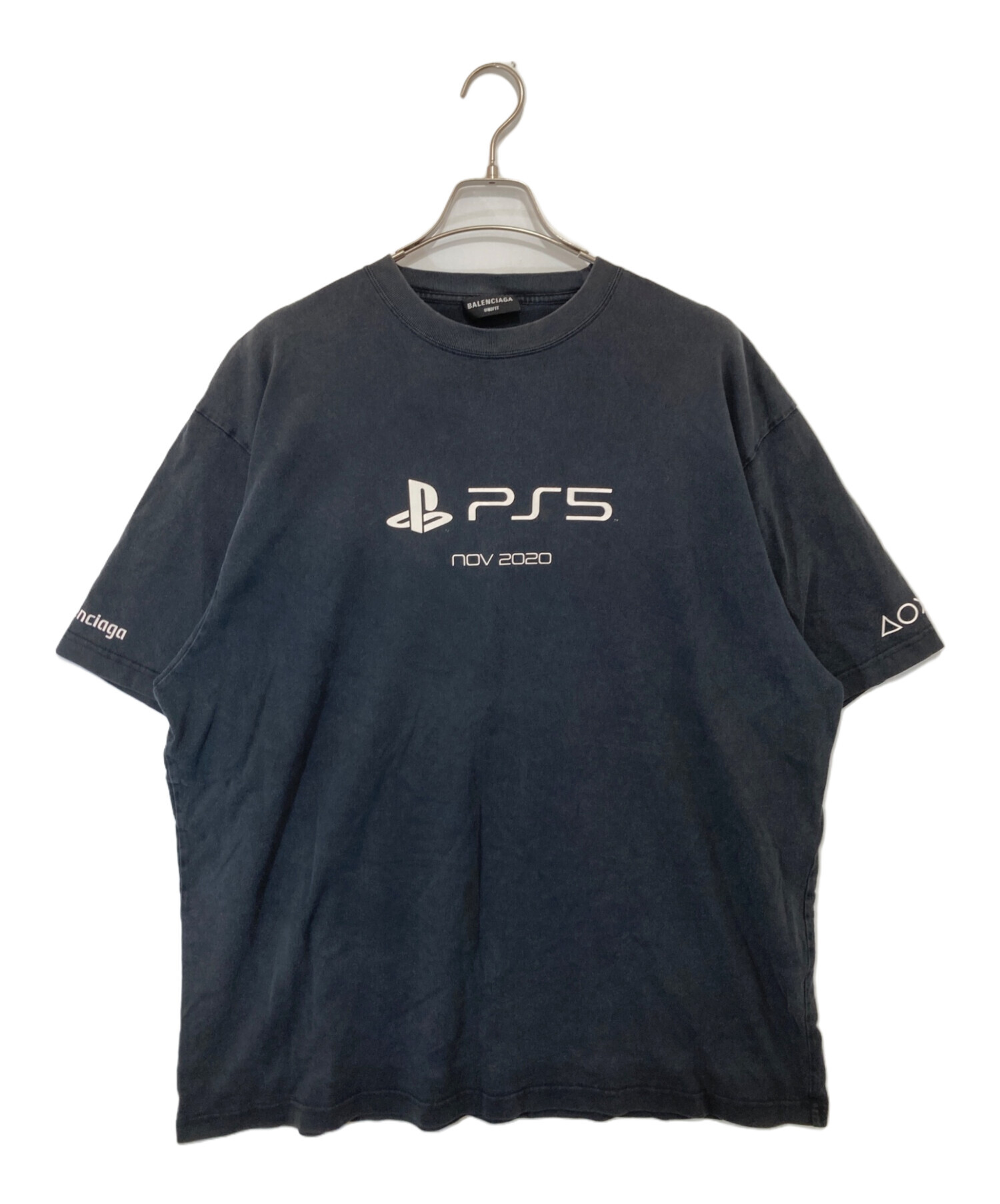 中古・古着通販】BALENCIAGA (バレンシアガ) PS5ロゴプリント半袖T