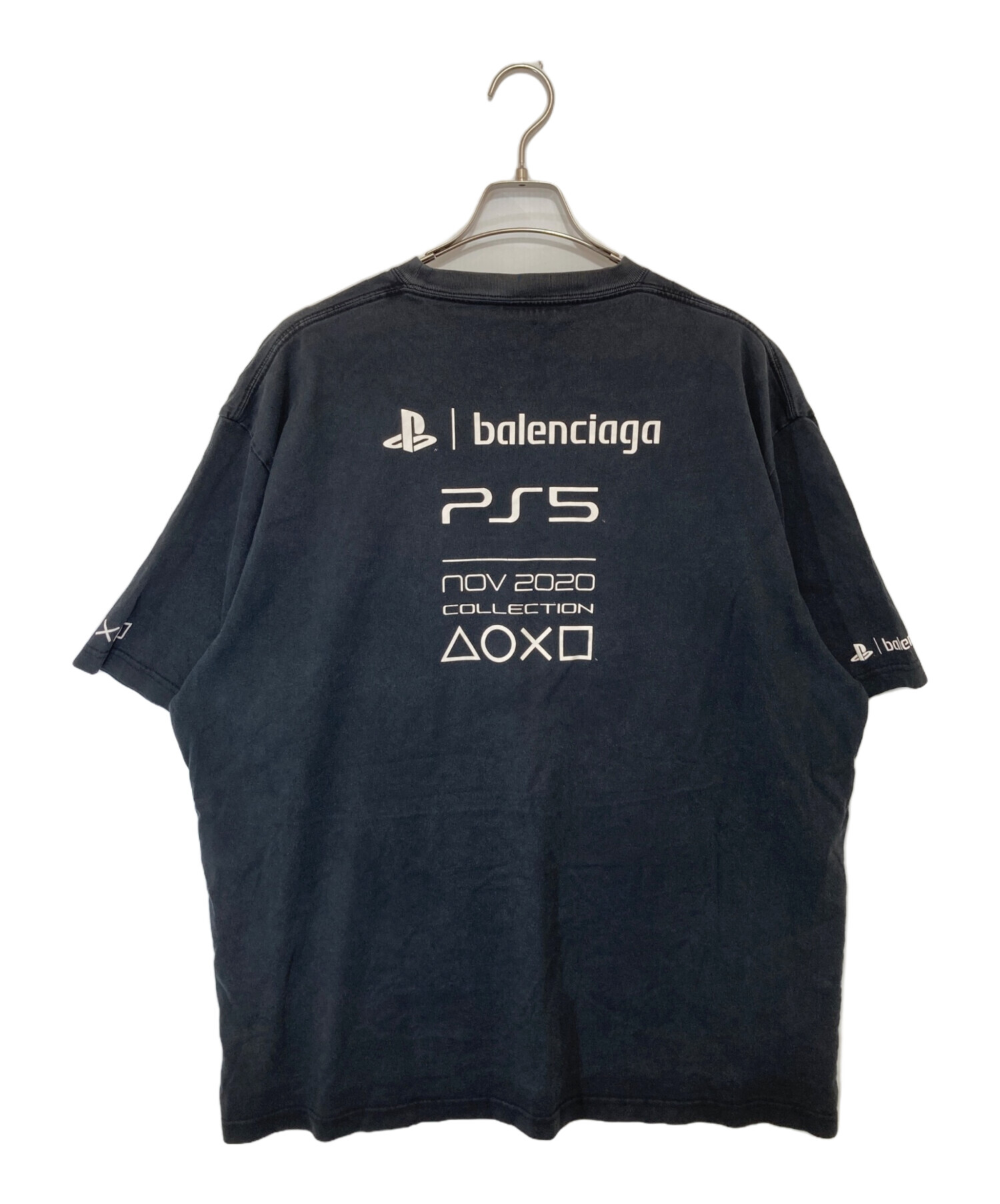 中古・古着通販】BALENCIAGA (バレンシアガ) PS5ロゴプリント半袖T