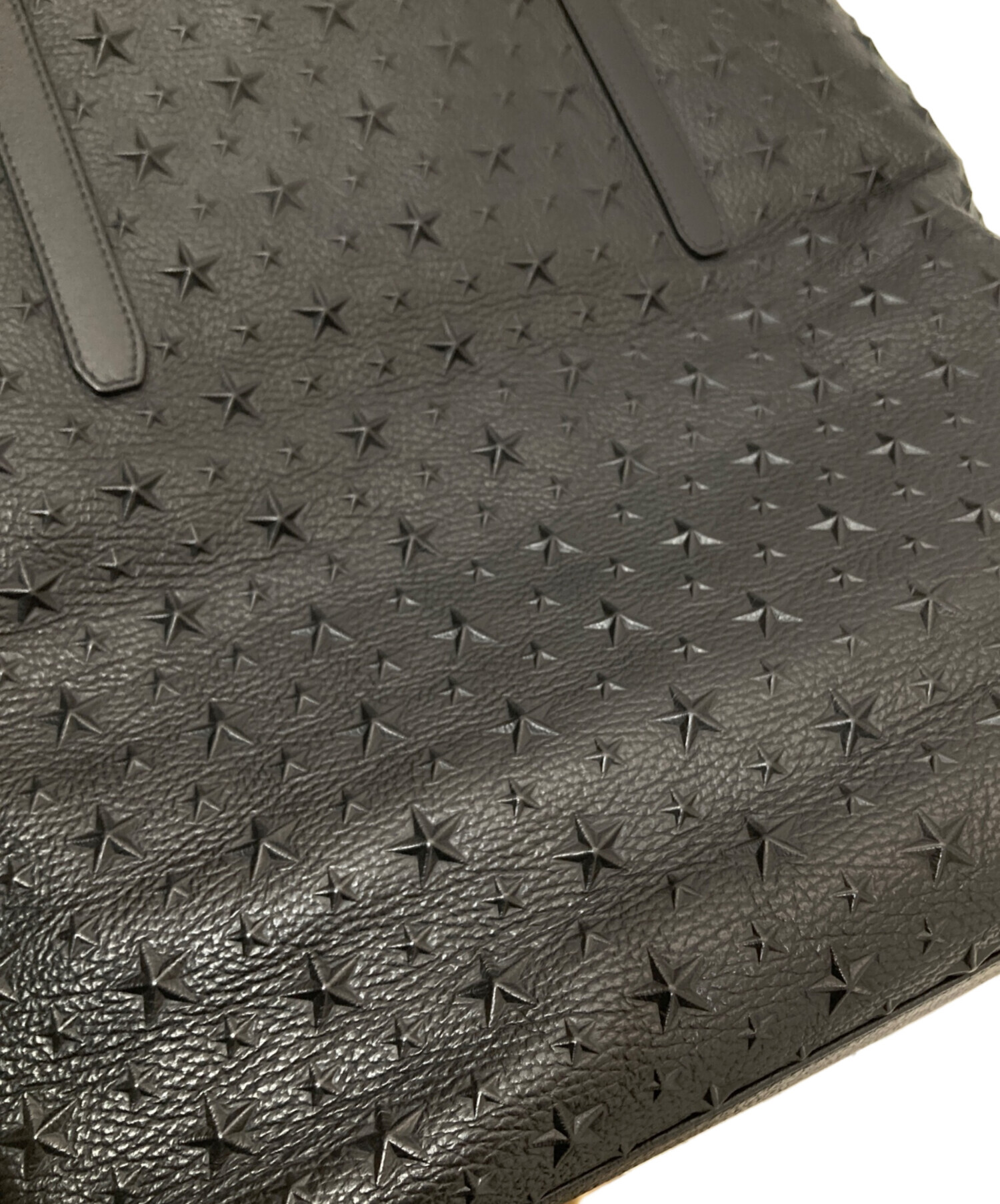 【ジミーチュウ】美品ピムリコ エンボス加工 シボ革 メタルロゴ グレー ジミーチュウ】美品ピムリコ エンボス加工 シボ革 メタルロゴ グレー