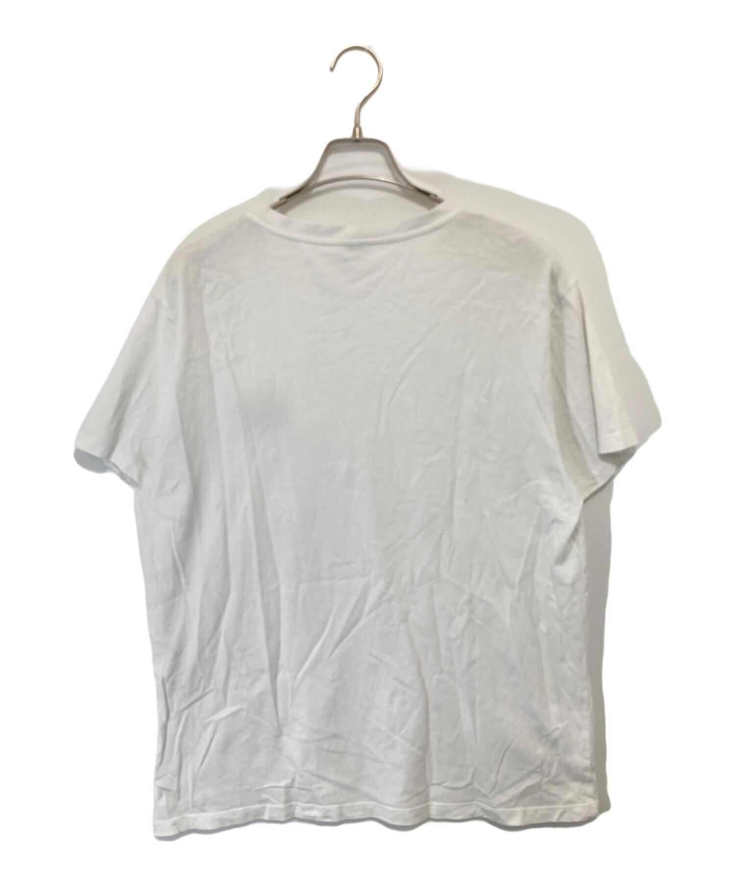 美品 LOEWE ロエベ アナグラム刺繍 ショートスリーブ 半袖 Tシャツ Lサイズ ホワイト レディース 古着 中古 USED LOEWE（ロエベ） 美品 アナグラム刺繍 ショートスリーブ 半袖 Tシャツ