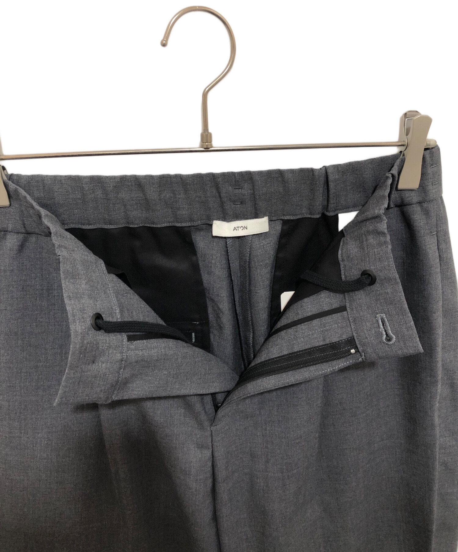 中古・古着通販】ATON (エイトン) WOOL TROPICAL TAPERED PANTS