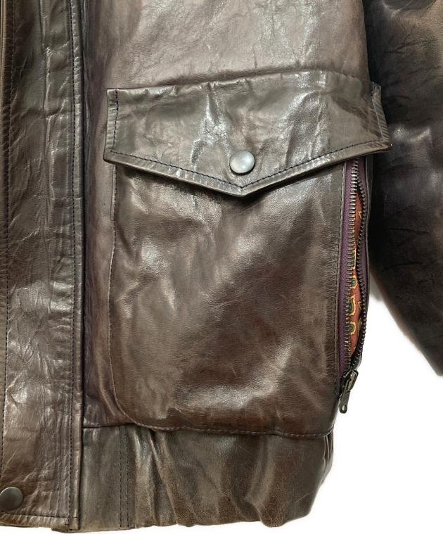 03AW カート期 NUMBER NINE レザー ダウン フライト ジャケット 中古・古着通販】NUMBER (N)INE (ナンバーナイン) 03AW カート期