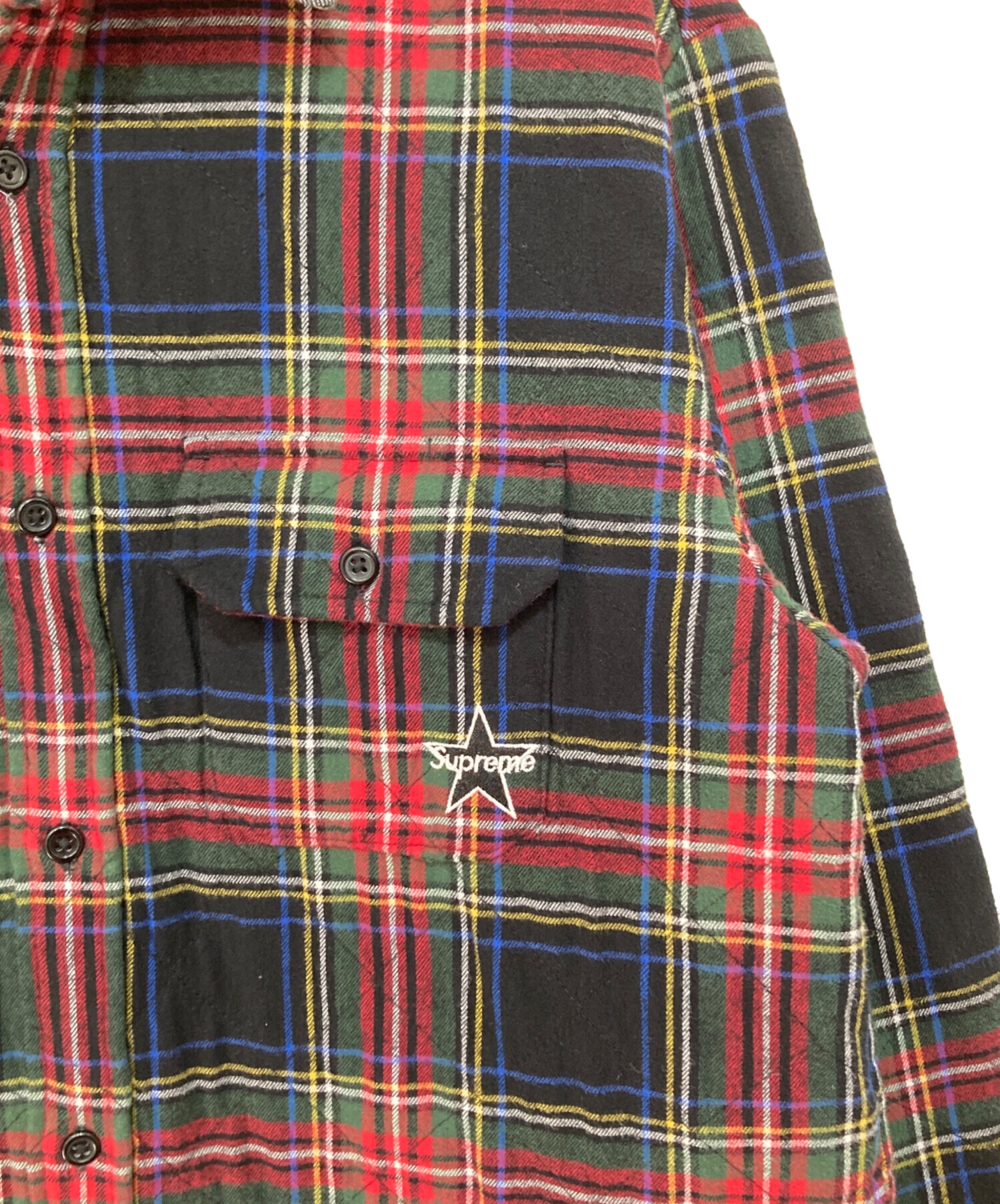 中古・古着通販】SUPREME (シュプリーム) Quilted Plaid Flannel Shirt