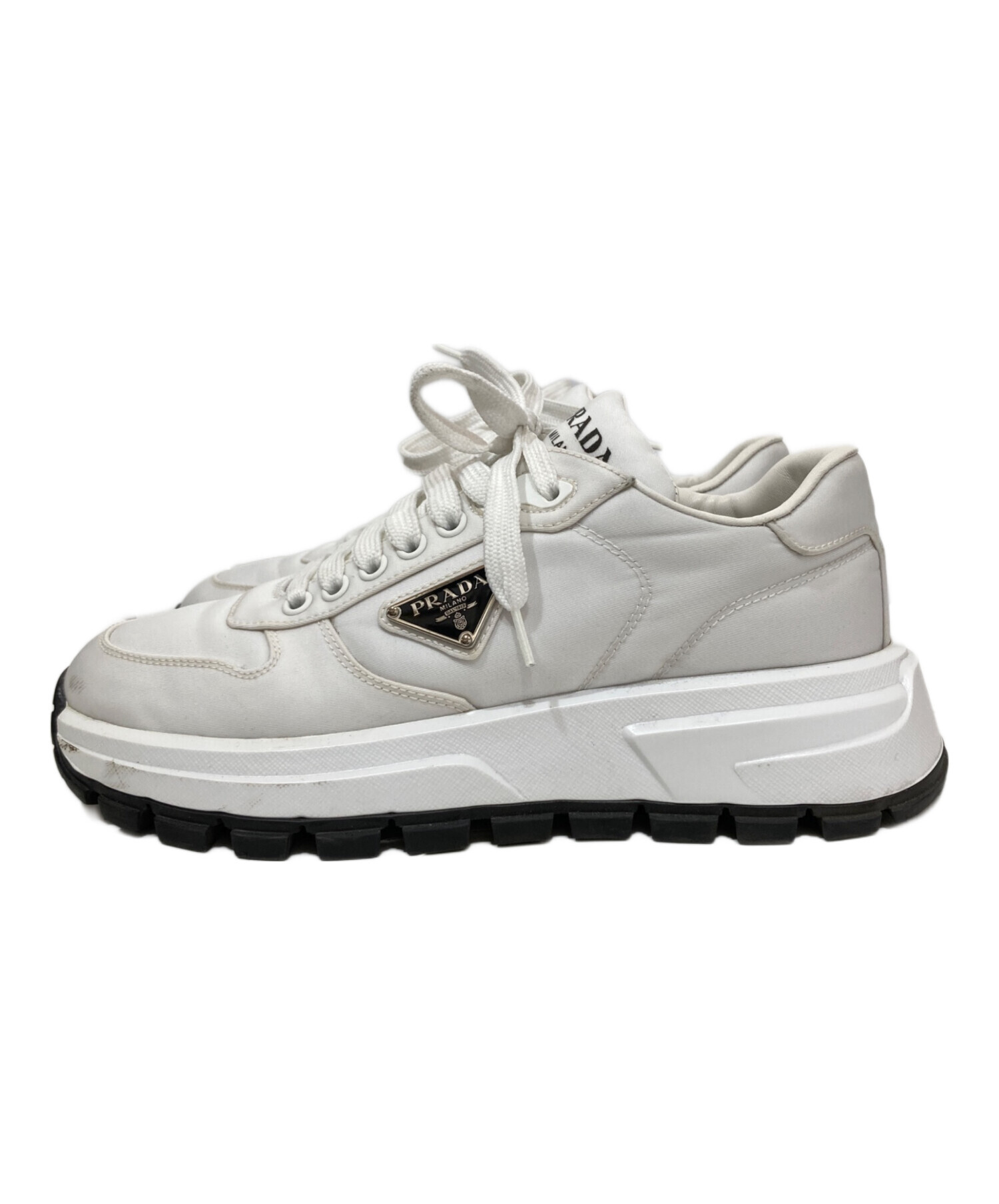 中古・古着通販】PRADA (プラダ) Prax 01 レザー スニーカー 1E804M