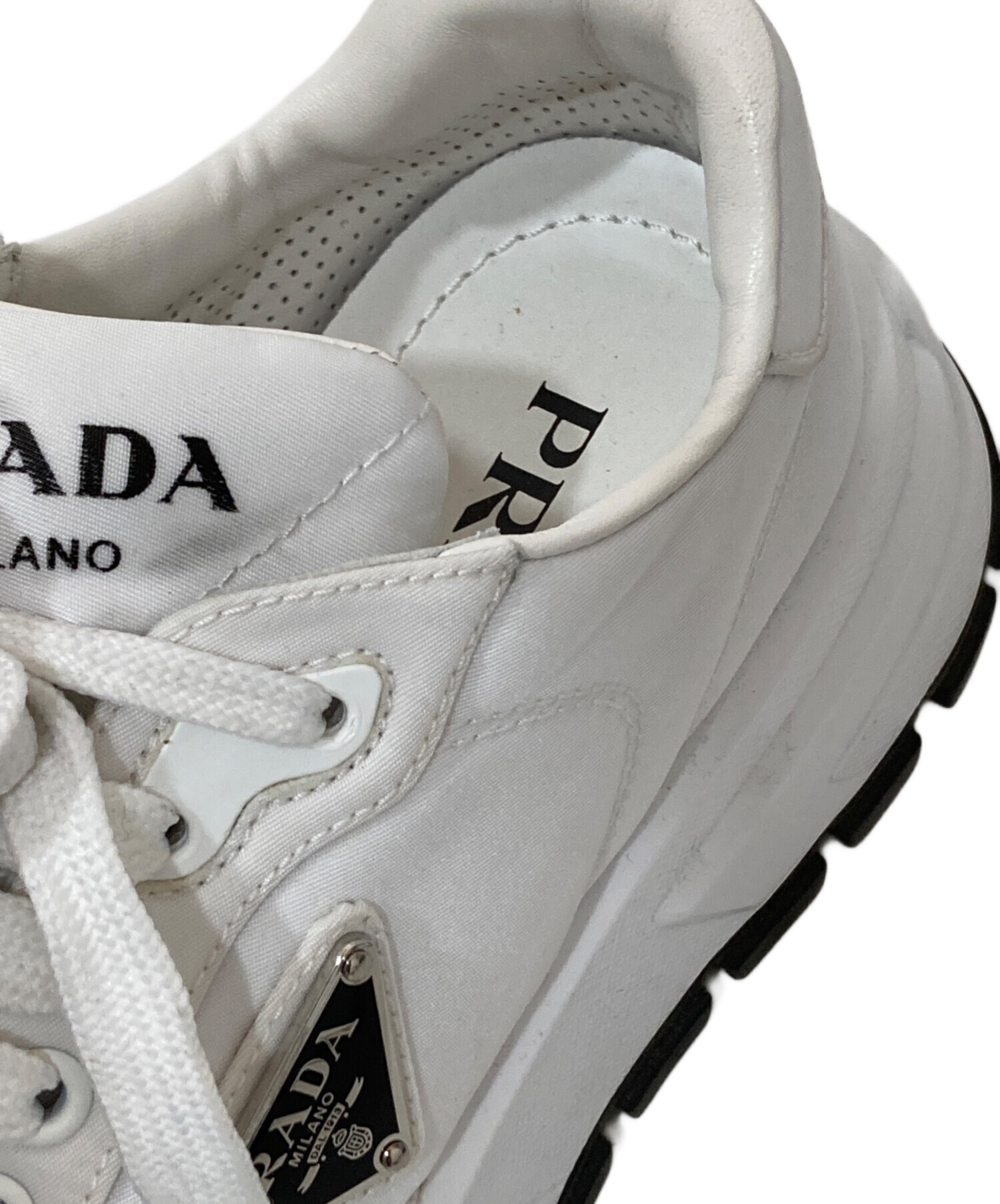 中古・古着通販】PRADA (プラダ) Prax 01 レザー スニーカー 1E804M