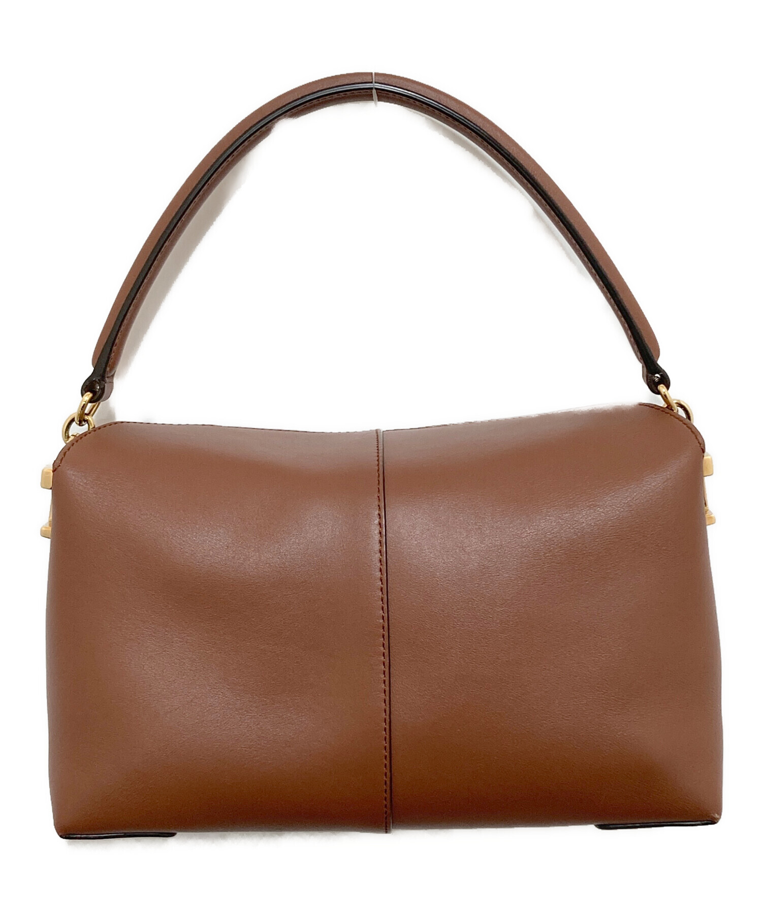 TOD’S トッズ Tリング 2Wayショルダーバッグ ブラウン レディース【中古】 TOD'S - TOD'S トッズ Tリング 2Wayショルダーバッグ ブラウン