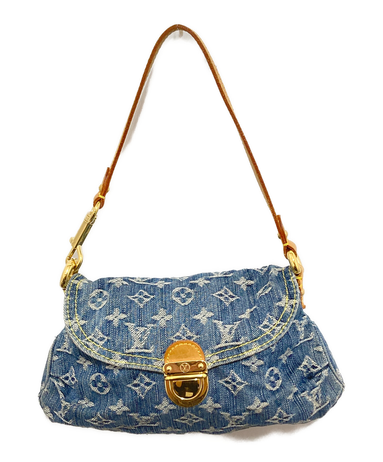 ◆LOUIS VUITTON /ルイヴィトン　プリーティ デニム M95020 中古・古着通販】LOUIS VUITTON (ルイ ヴィトン) モノグラム デニム