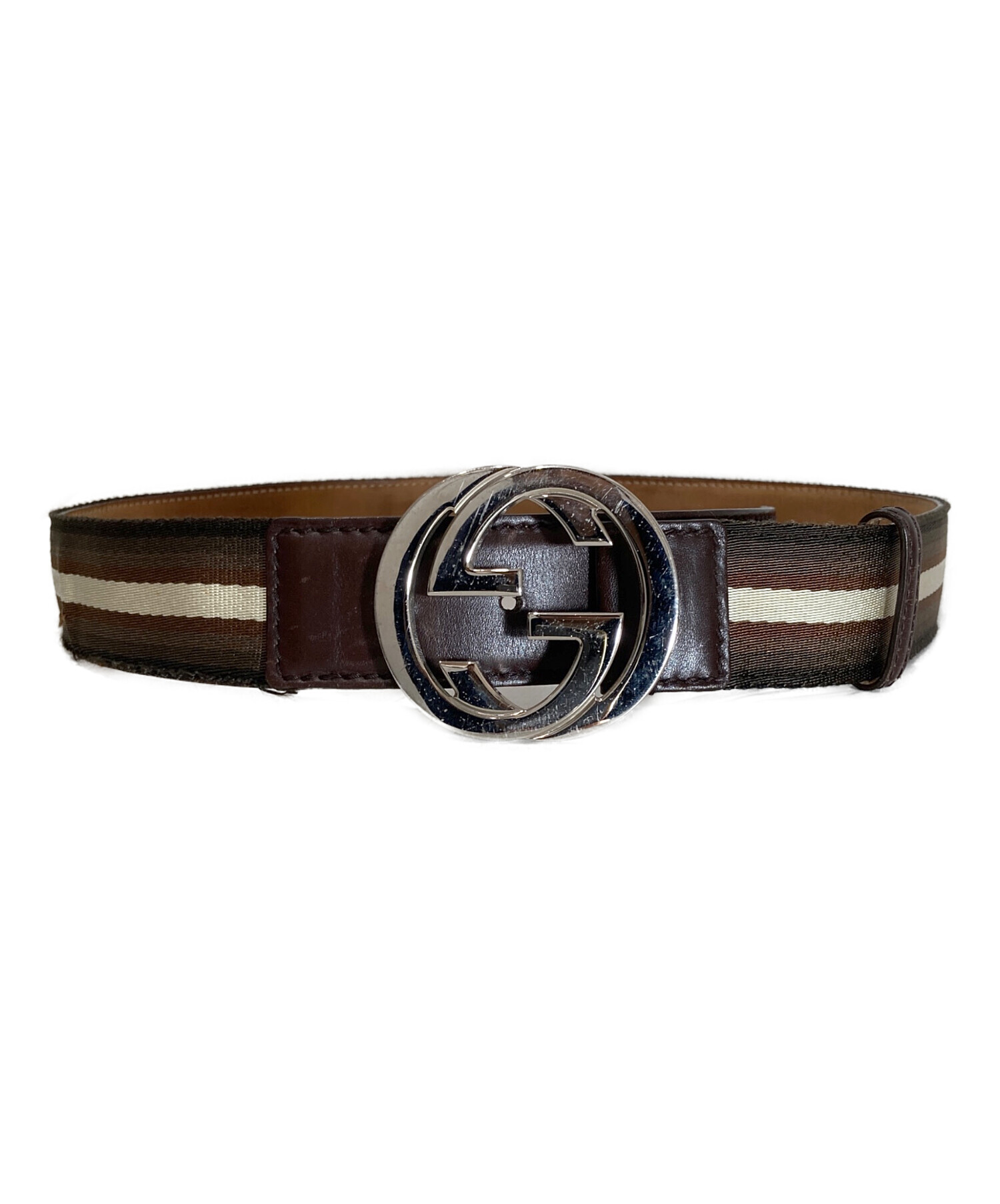 中古・古着通販】GUCCI (グッチ) インターロッキングGベルト 114984