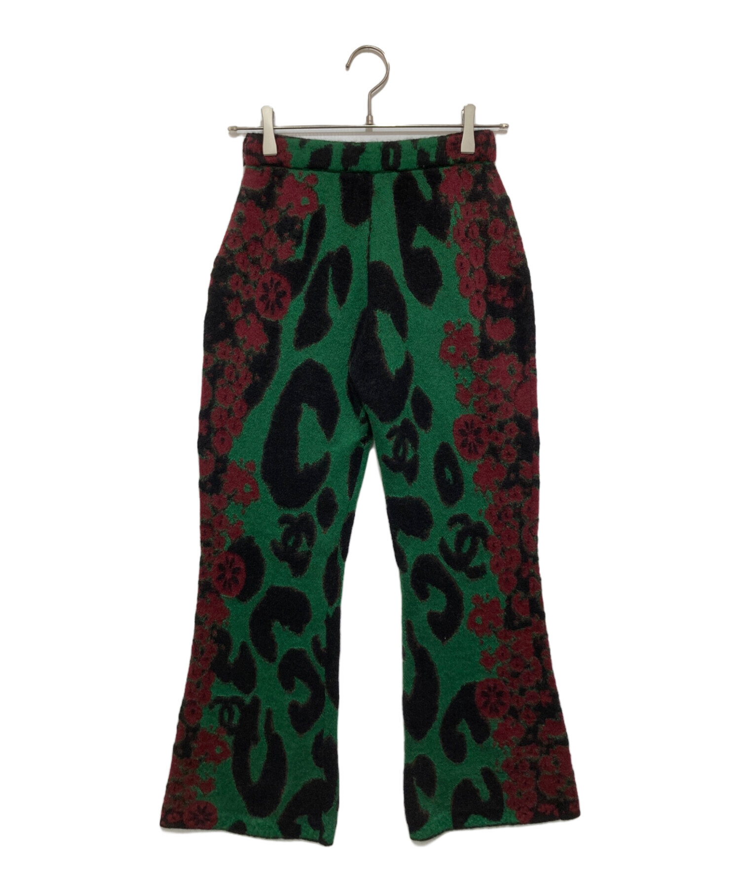 中古・古着通販】CHANEL (シャネル) 総柄ニットパンツ 23AW