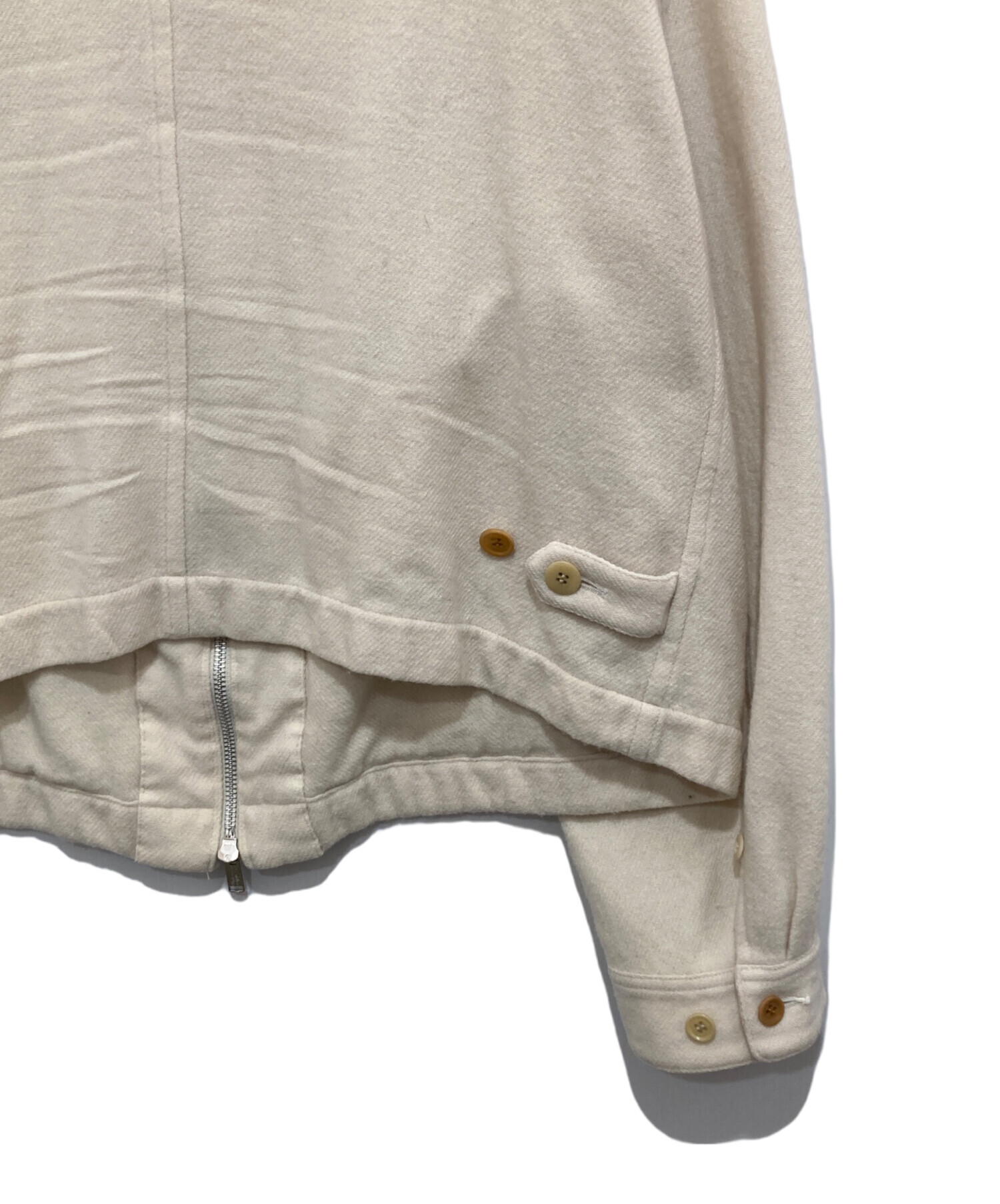 UNDERCOVER 20AW 縮絨ブルゾン アイボリー 中古・古着通販】UNDERCOVER (アンダーカバー) 縮絨Wブルゾン 20AW