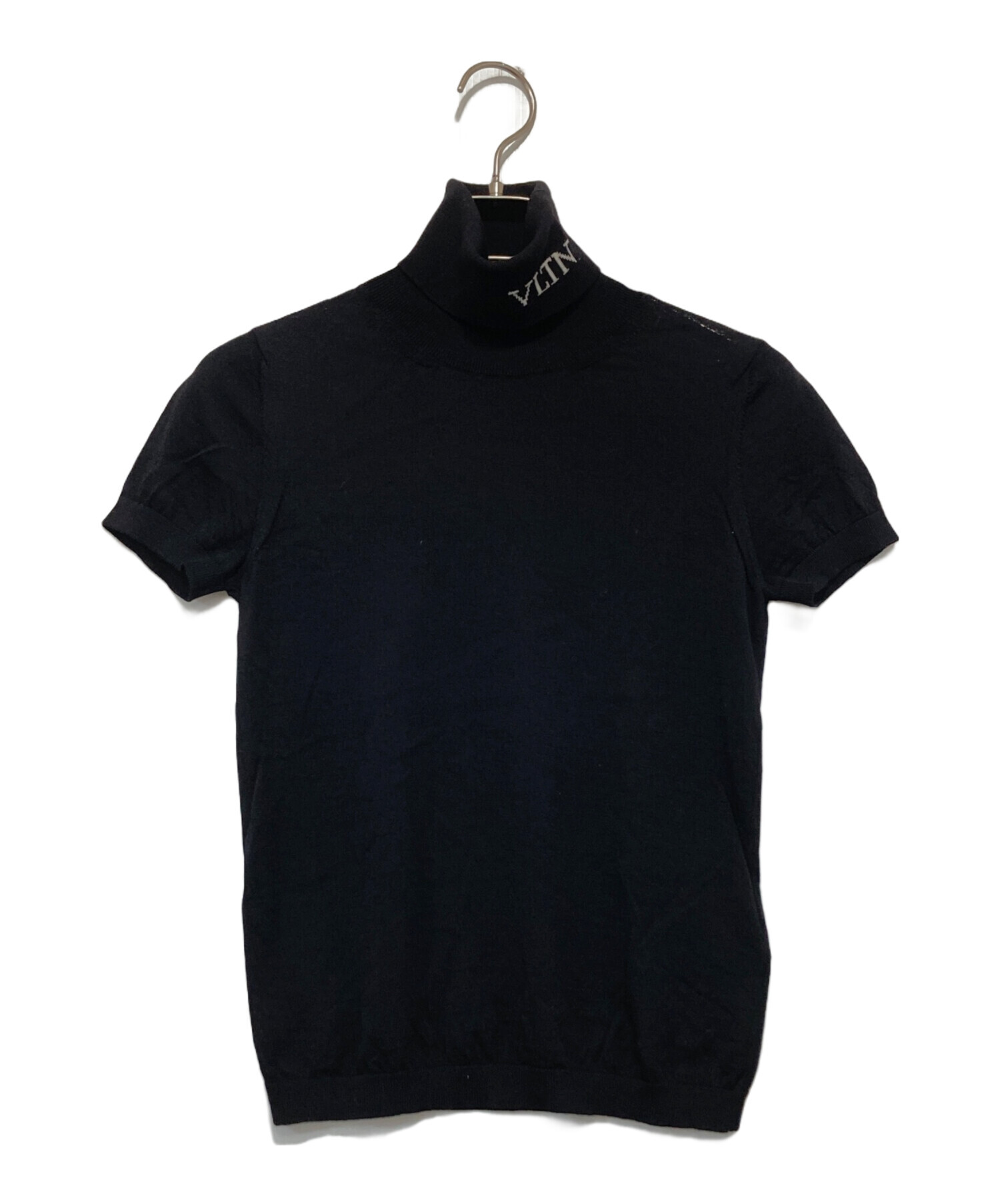 VALENTINO ヴァレンティノ ニット・セーター XS 黒 【古着】【中古】【送料無料】 中古・古着通販】VALENTINO (ヴァレンティノ) ロゴウールカシミヤ