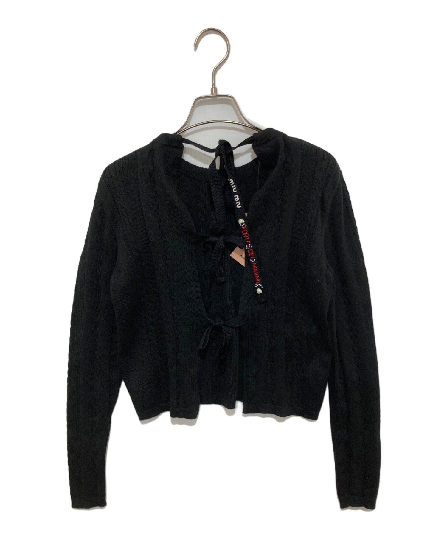 中古・古着通販】MIU MIU (ミュウミュウ) バックリボンカーディガン