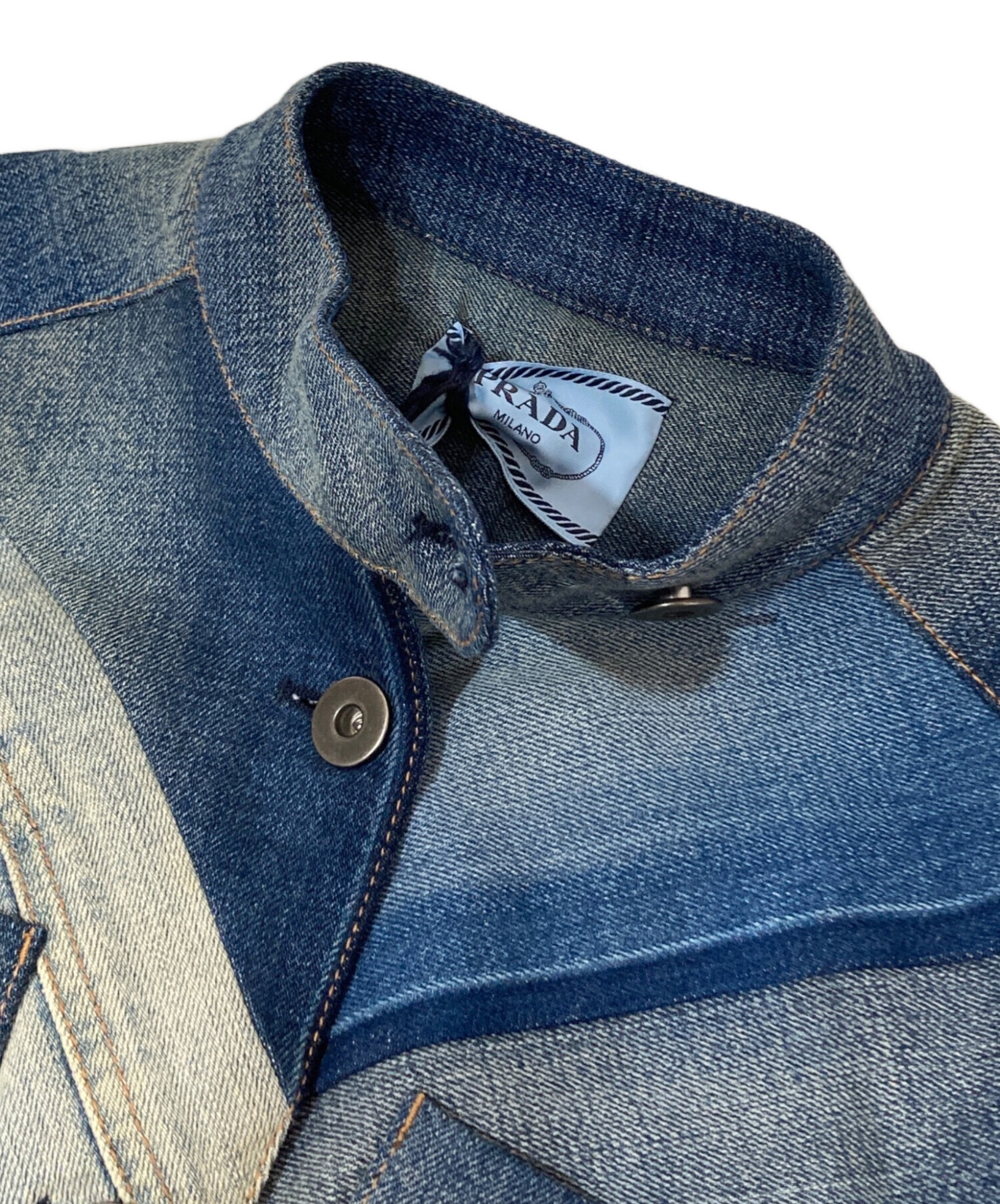 中古・古着通販】PRADA (プラダ) パッチワーククロップドデニム 