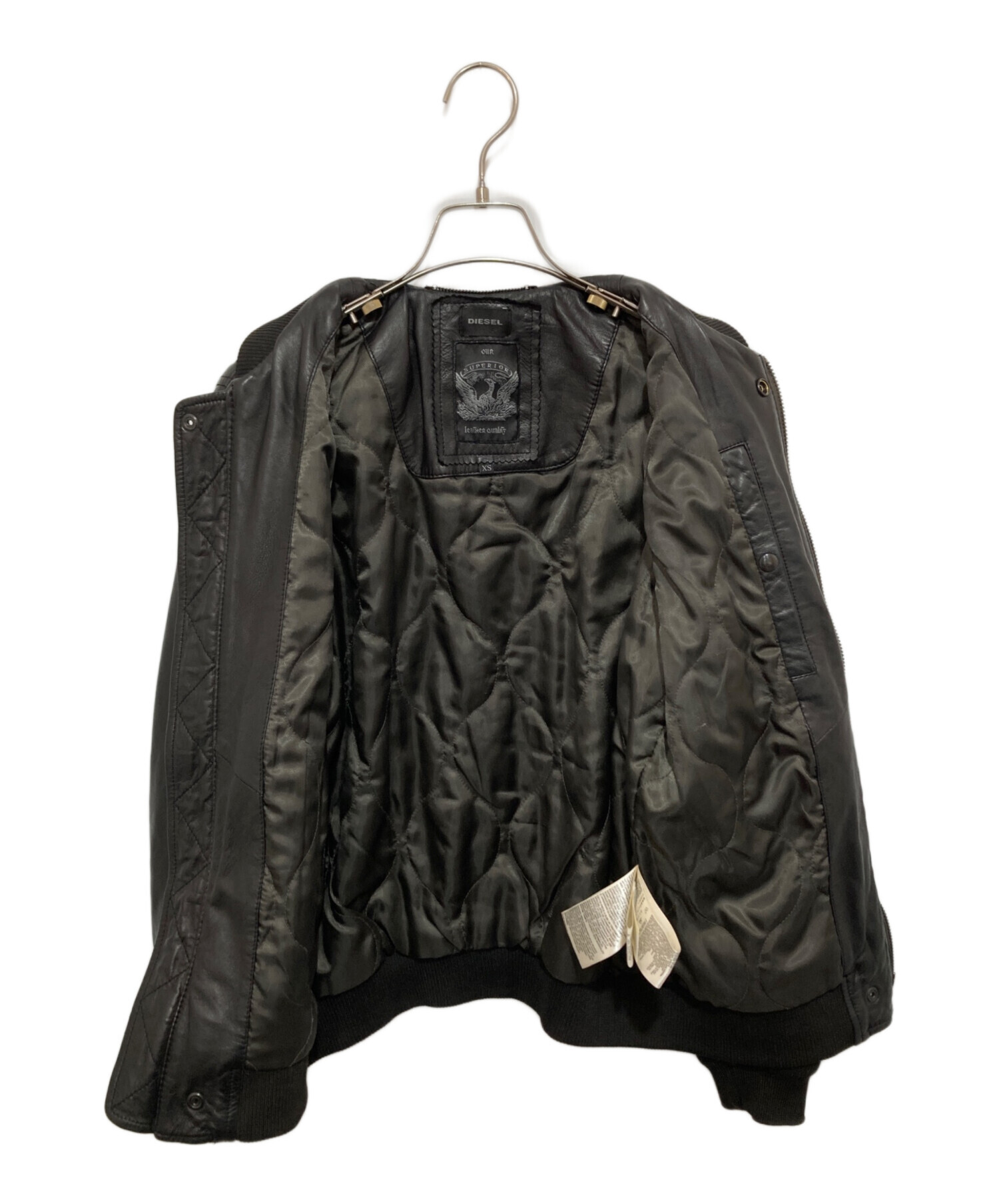 中古・古着通販】DIESEL (ディーゼル) ラムレザーボンバージャケット