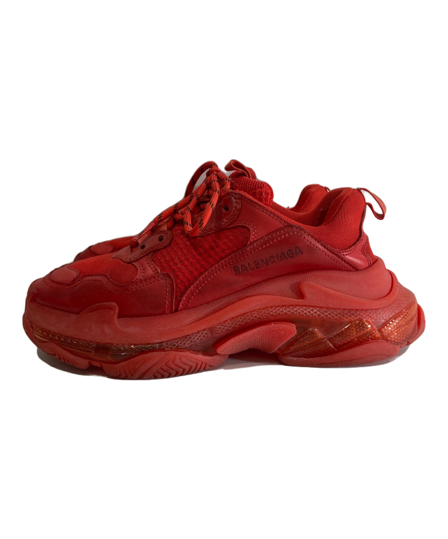 中古・古着通販】BALENCIAGA (バレンシアガ) Triple S レッド サイズ 