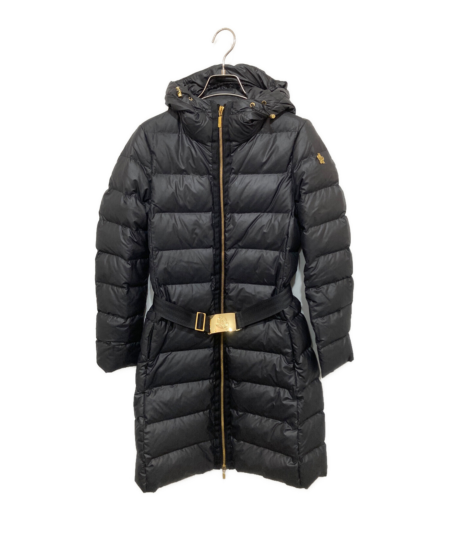 MONCLER モンクレール ダウンコート ベルト付き 0サイズ グレー 