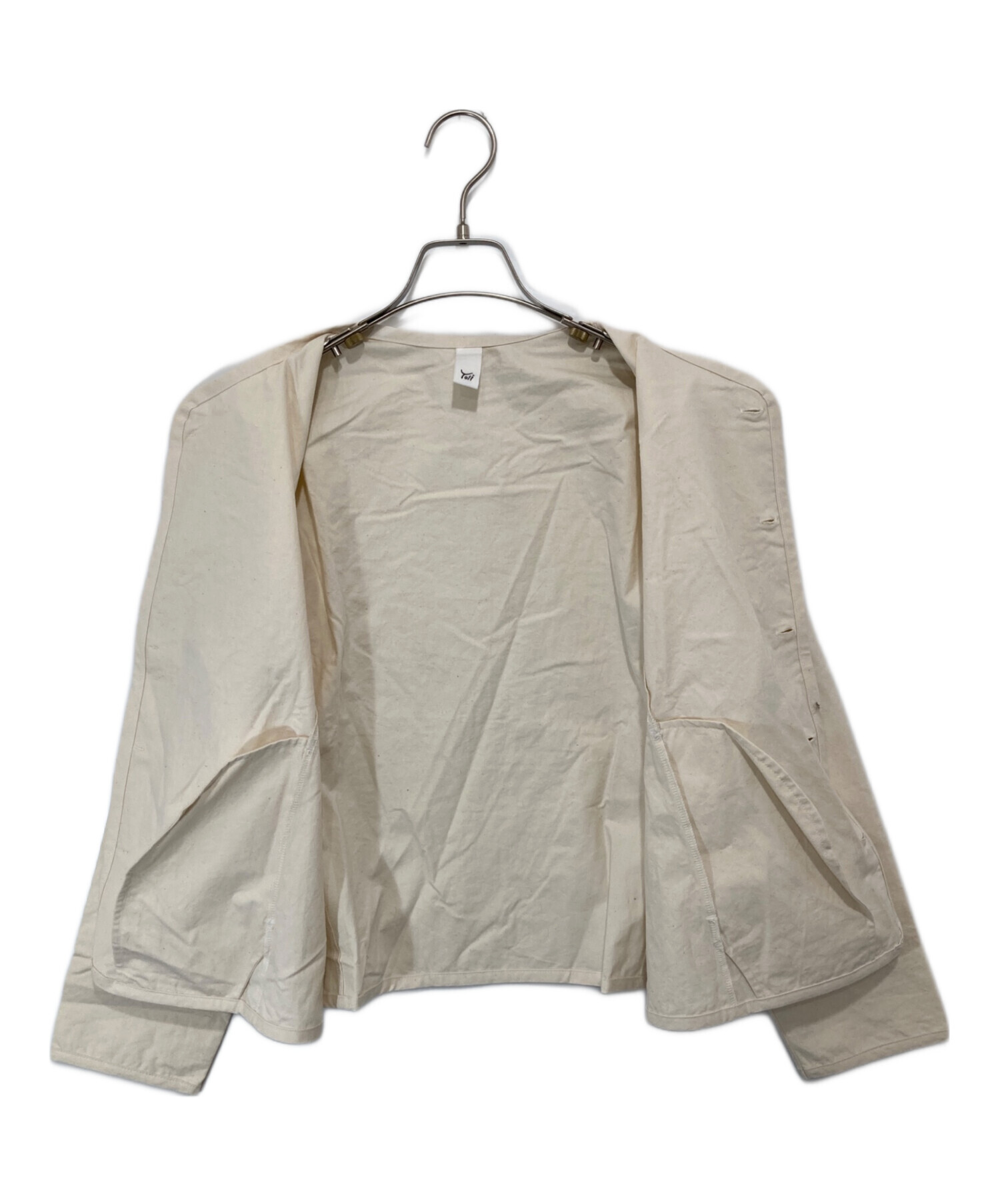 中古・古着通販】yoli (ヨリ) Cotton simple jacket アイボリー サイズ