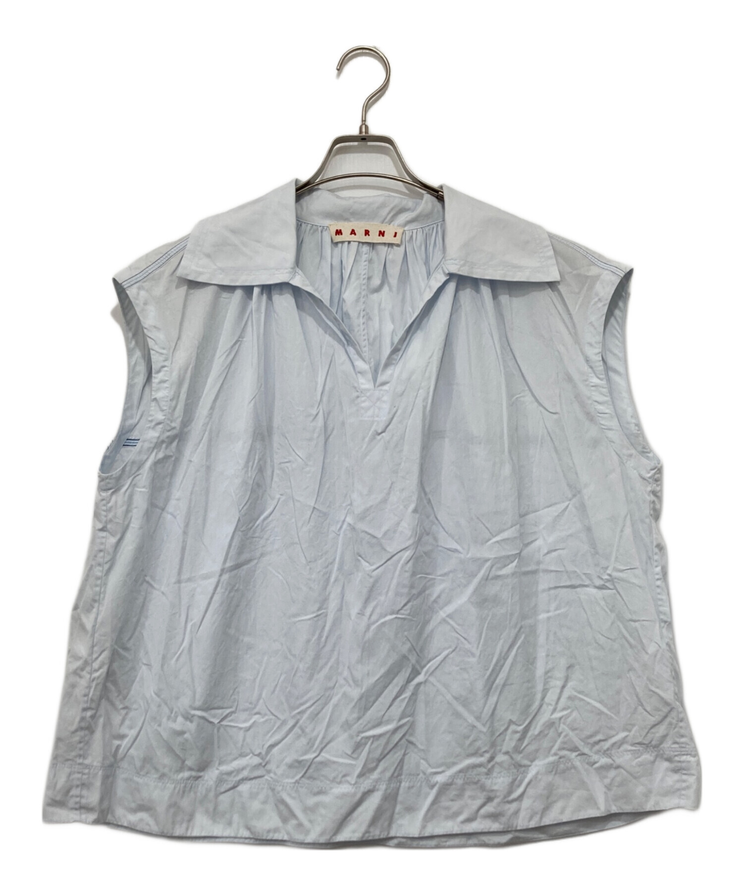 MARNI マルニ ブラウス M グレー 【古着】【中古】【送料無料】 MARNI - MARNI マルニ ブラウス M 白 【古着】【中古】【送料無料】の