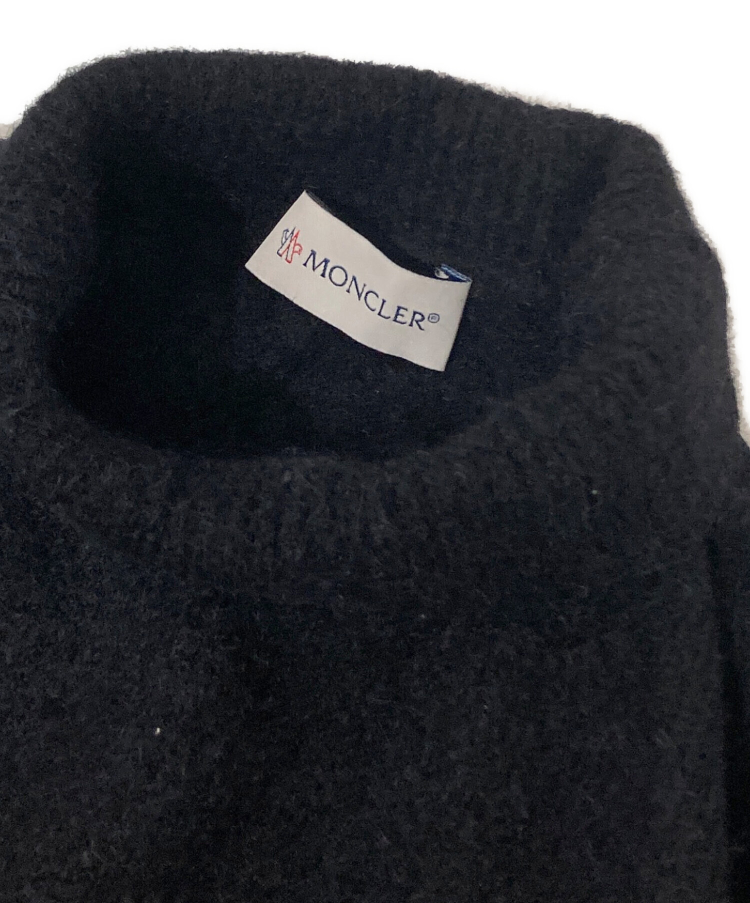 MONCLER セーター ウール×アルパカ×モヘア混 ワッペンあり S 中古・古着通販】MONCLER (モンクレール) Alpaca-Blend Turtleneck