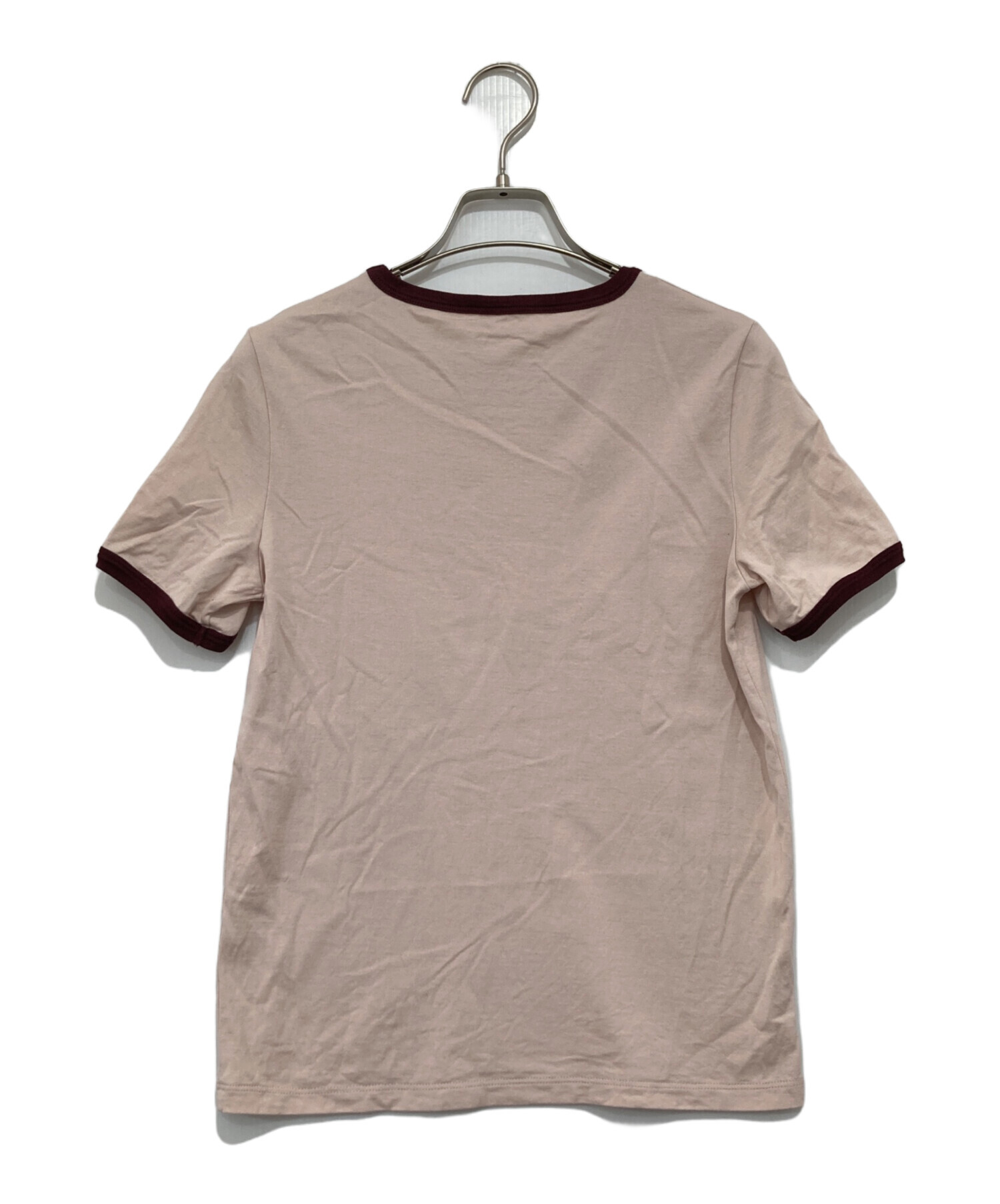 正規品CELINE セリーヌ トリオンフ ロゴ リンガーTシャツ XS 中古・古着通販】CELINE (セリーヌ) ロゴプリントリンガーTシャツ
