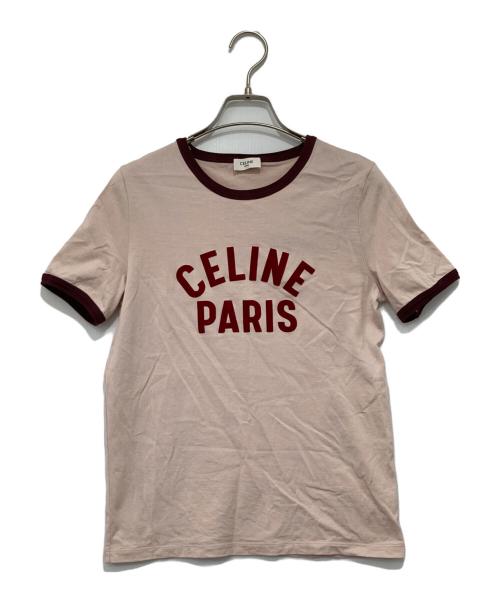 CELINE セリーヌ Tシャツ・カットソー S 赤 【古着】【中古】【送料無料】 中古・古着通販】CELINE (セリーヌ) スタッツTシャツ レッド サイズ