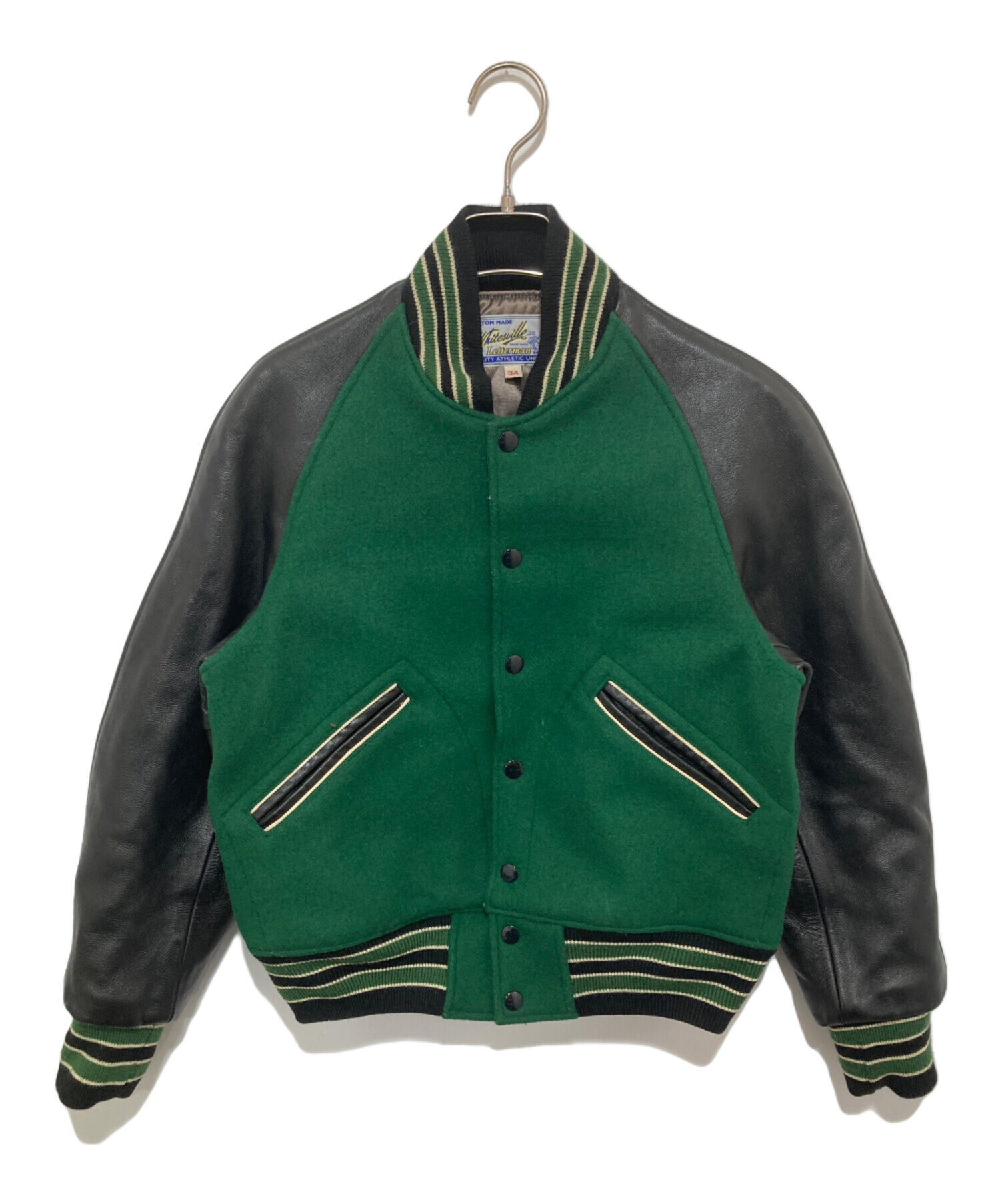 中古・古着通販】WHITESVILLE (ホワイツビル) レザー×メルトンウール