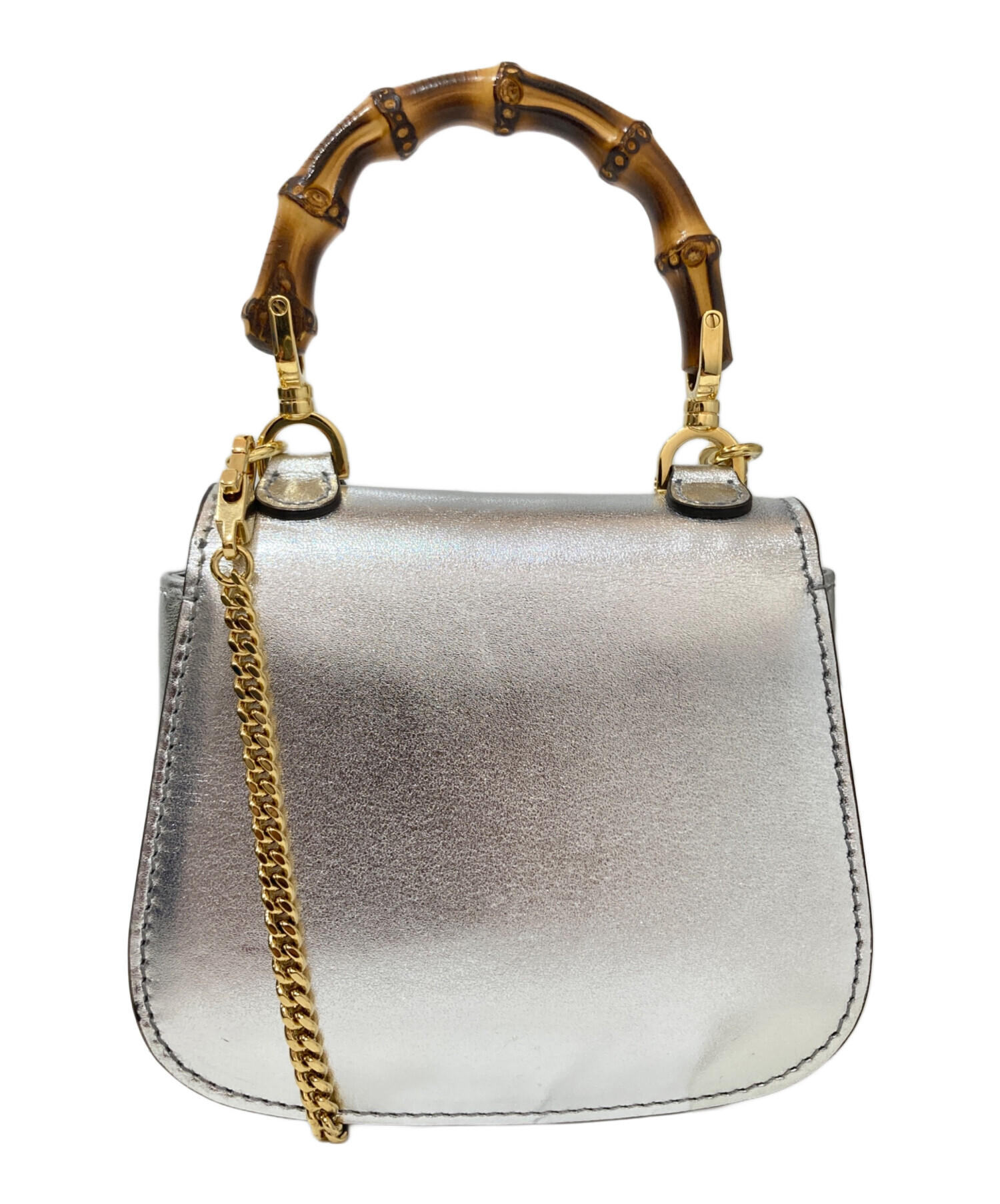 中古・古着通販】GUCCI (グッチ) バンブースーパーミニバッグ 760246