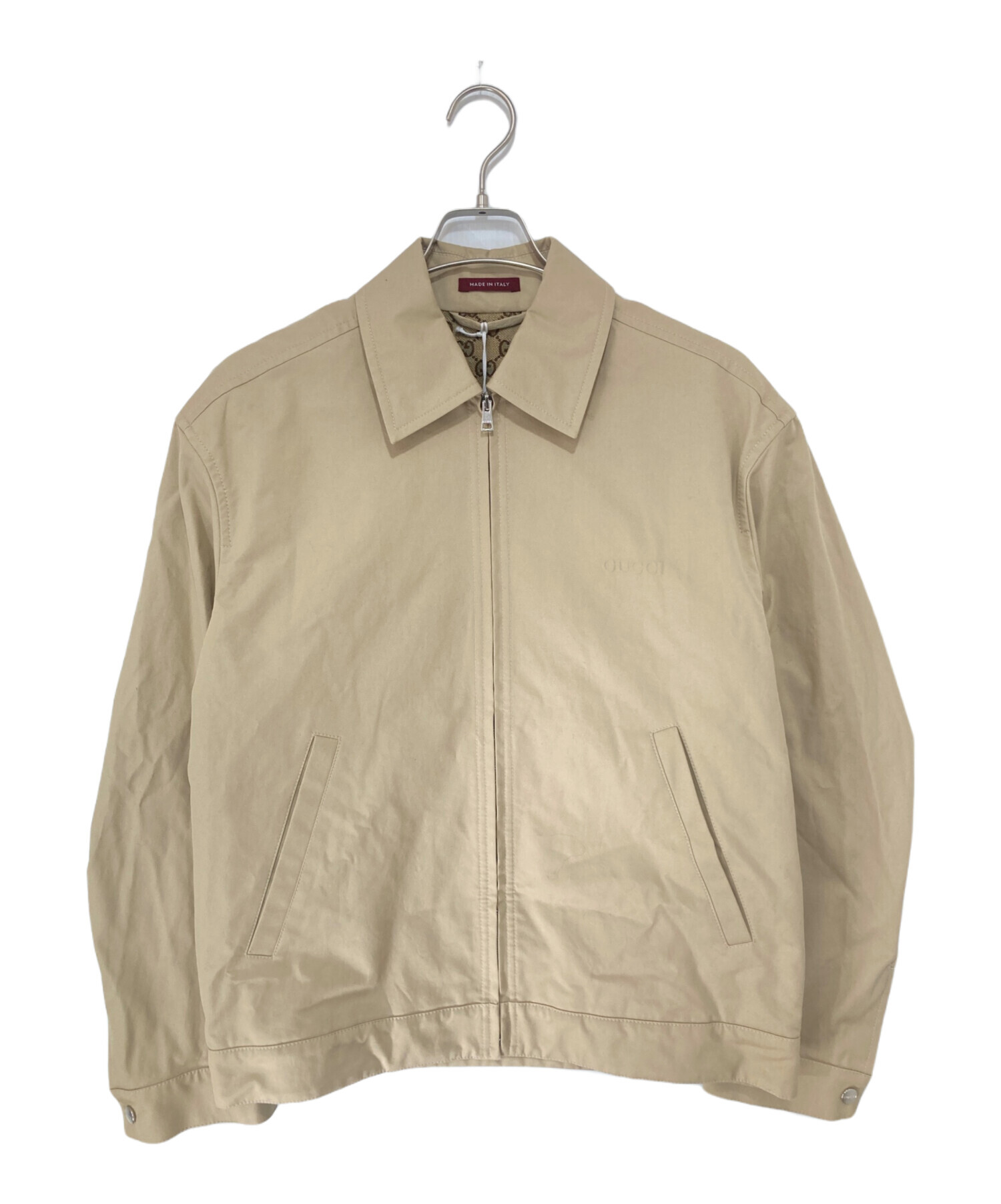 GUCCI グッチ ブルゾン（その他） メンズ 【古着】【中古】 中古・古着通販】GUCCI (グッチ) ロゴハリントンジャケット GG