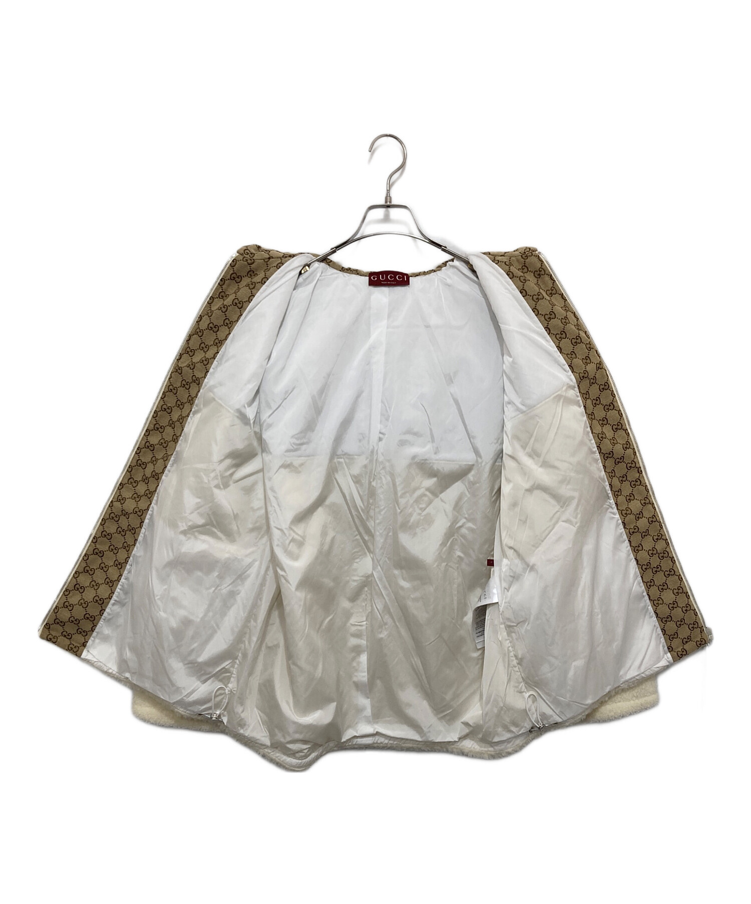 中古・古着通販】GUCCI (グッチ) GGインターシャ ウールフリースジップ