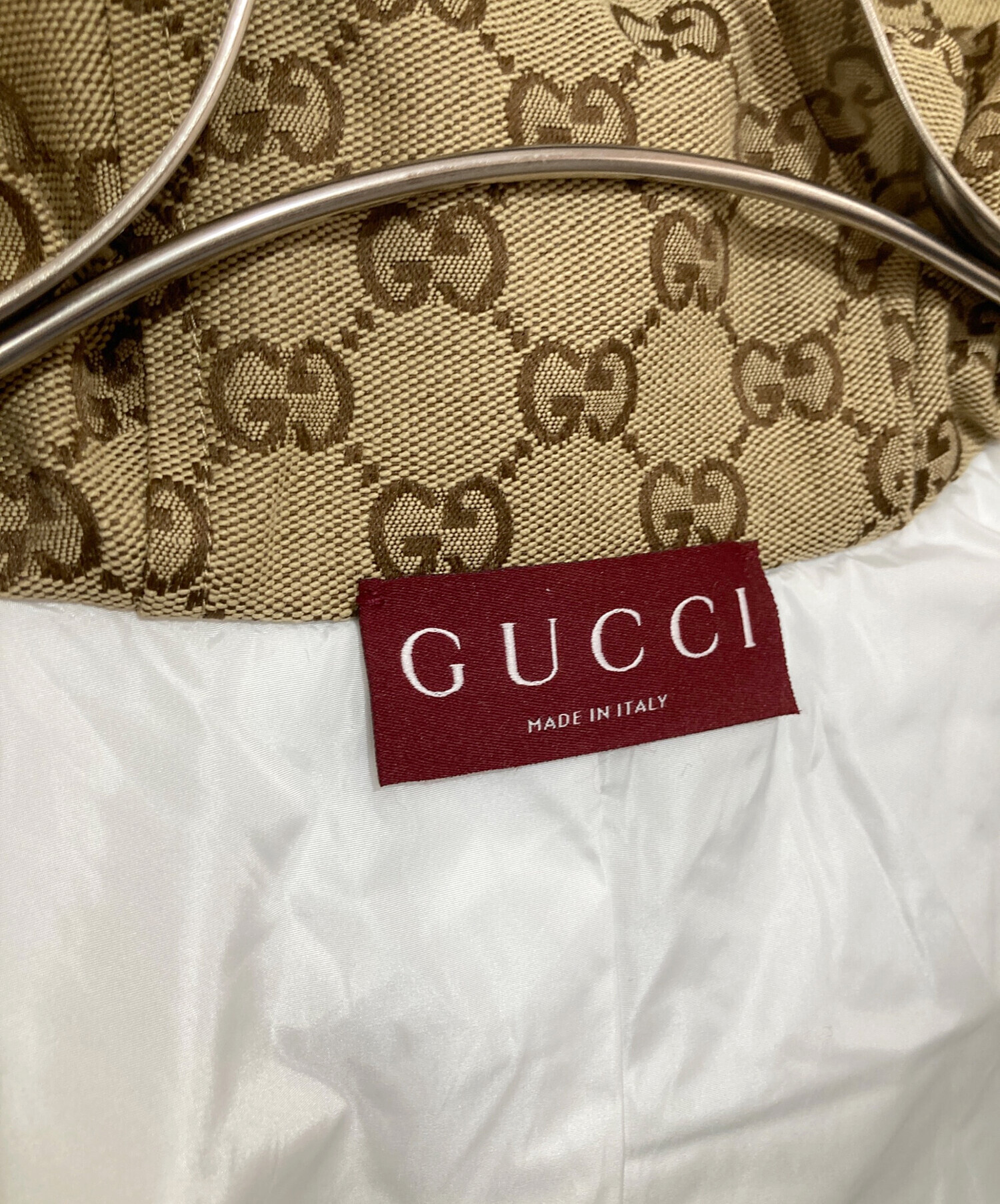 中古・古着通販】GUCCI (グッチ) GGインターシャ ウールフリースジップ