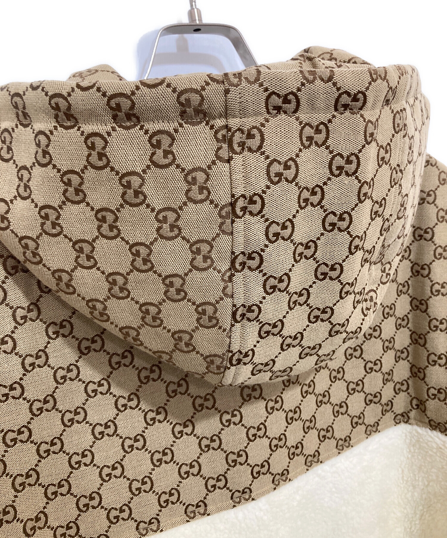 GUCCI ヴィンテージ　フリース 中古・古着通販】GUCCI (グッチ) GGインターシャ ウールフリースジップ