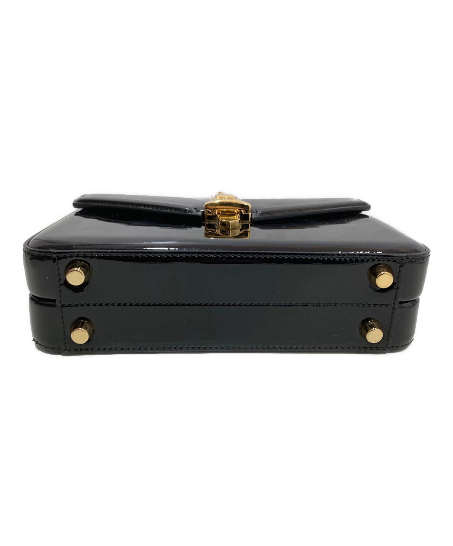 専用✨希少✨GUCCI 【グッチ】ヴインテージGパテントレザーショルダーバッグ 中古・古着通販】GUCCI (グッチ) シルヴィ1969 トップハンドルパテント